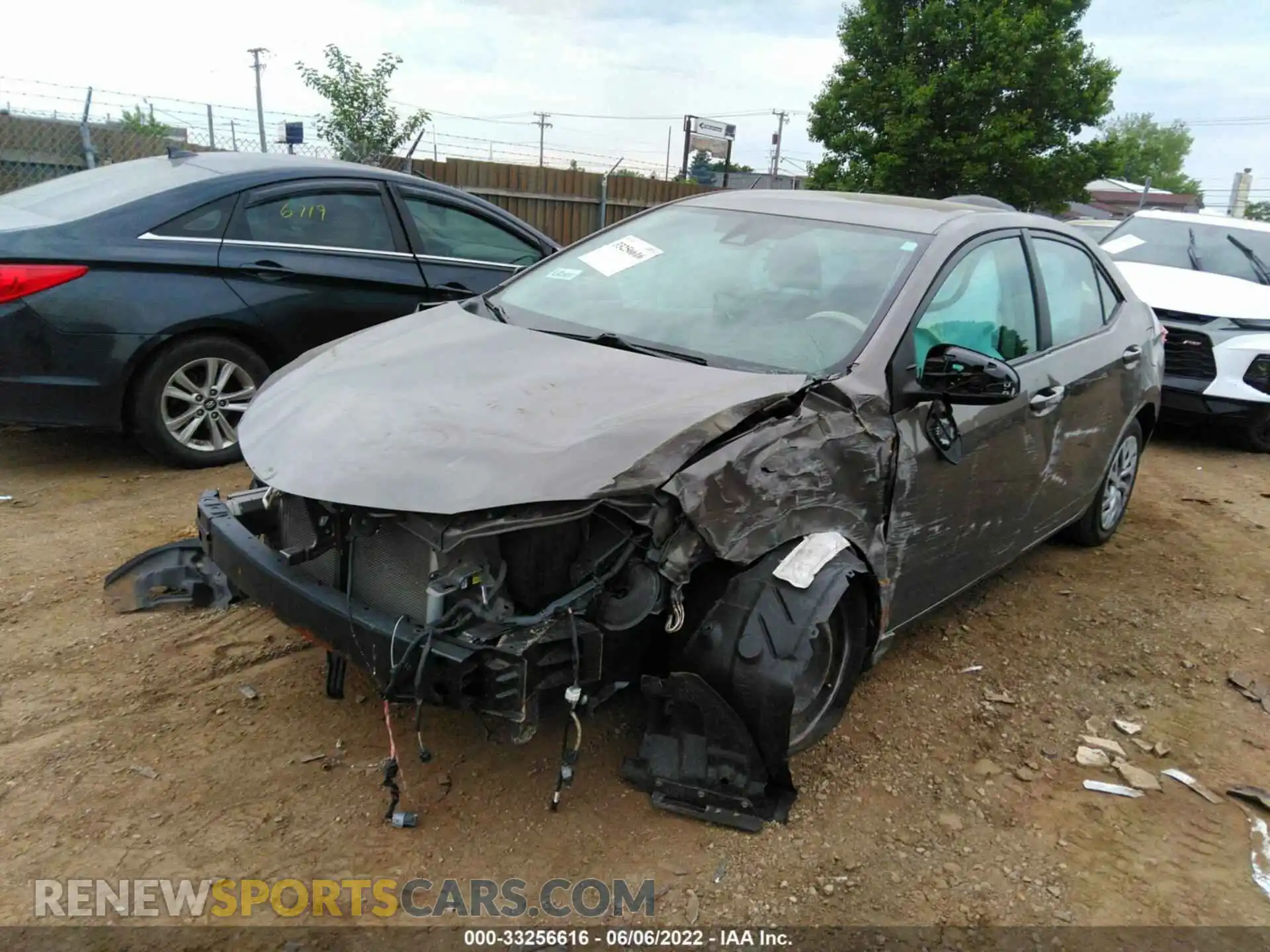 2 Photograph of a damaged car 2T1BURHEXKC155651 TOYOTA COROLLA 2019