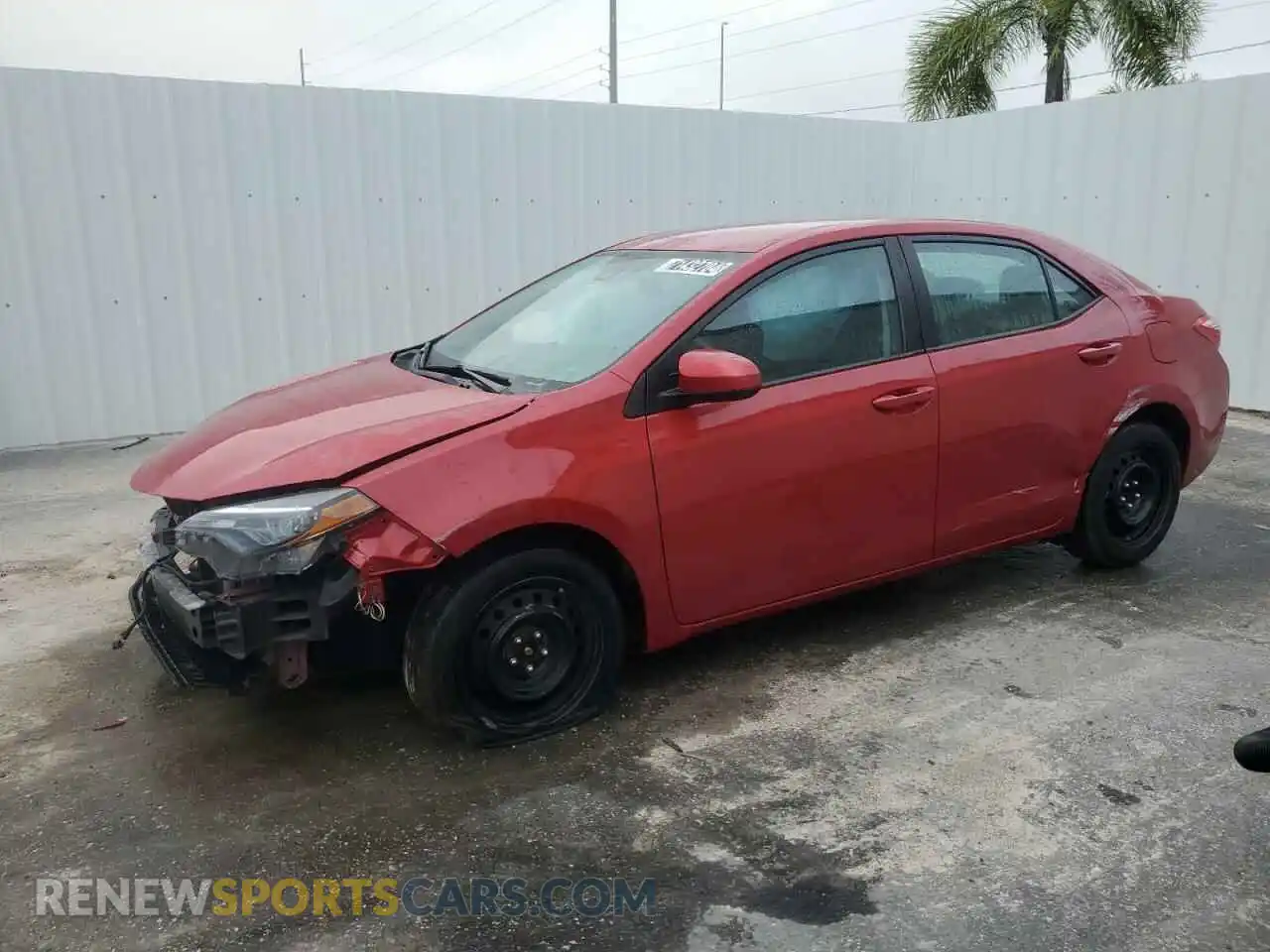1 Photograph of a damaged car 2T1BURHEXKC155908 TOYOTA COROLLA 2019