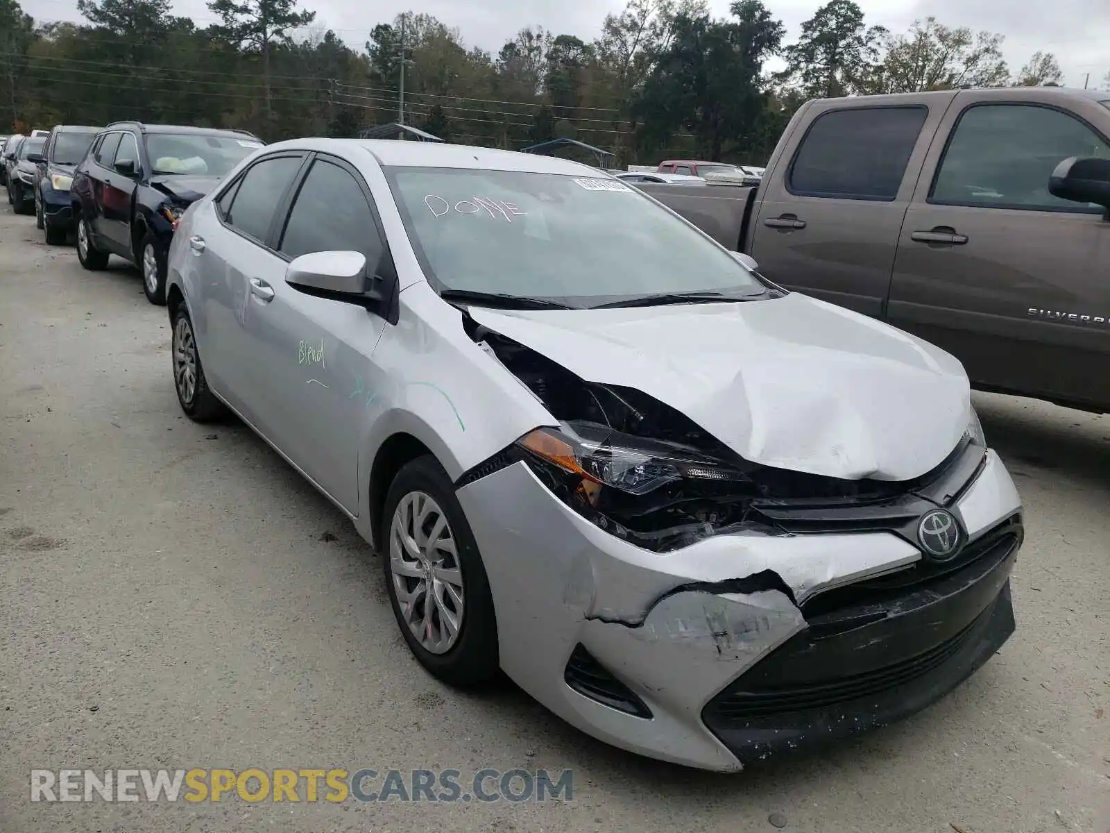 1 Photograph of a damaged car 2T1BURHEXKC157724 TOYOTA COROLLA 2019