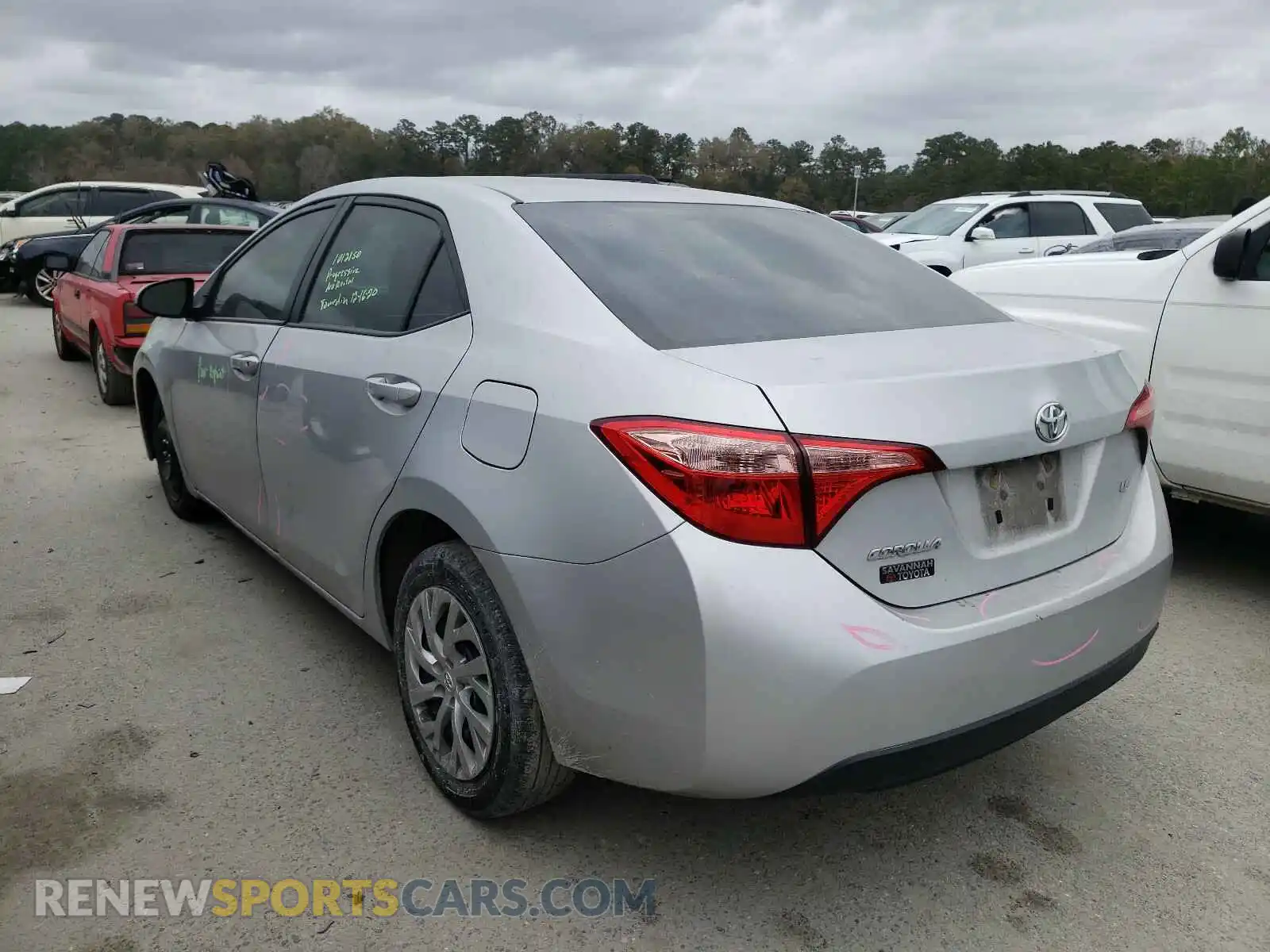 3 Photograph of a damaged car 2T1BURHEXKC157724 TOYOTA COROLLA 2019