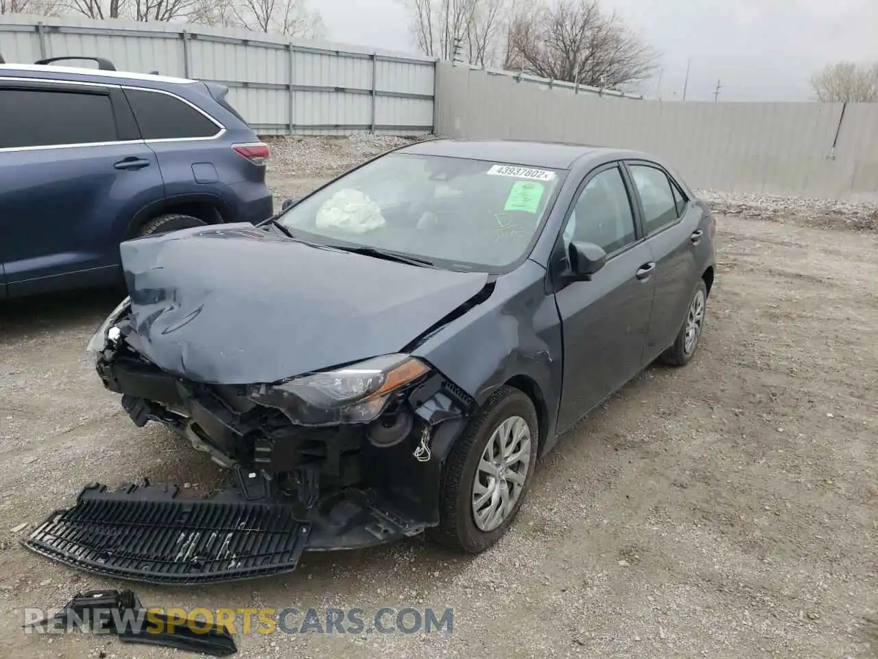 2 Photograph of a damaged car 2T1BURHEXKC157805 TOYOTA COROLLA 2019