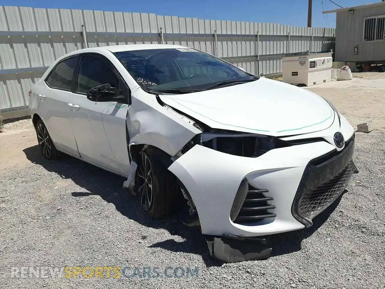 1 Photograph of a damaged car 2T1BURHEXKC165032 TOYOTA COROLLA 2019