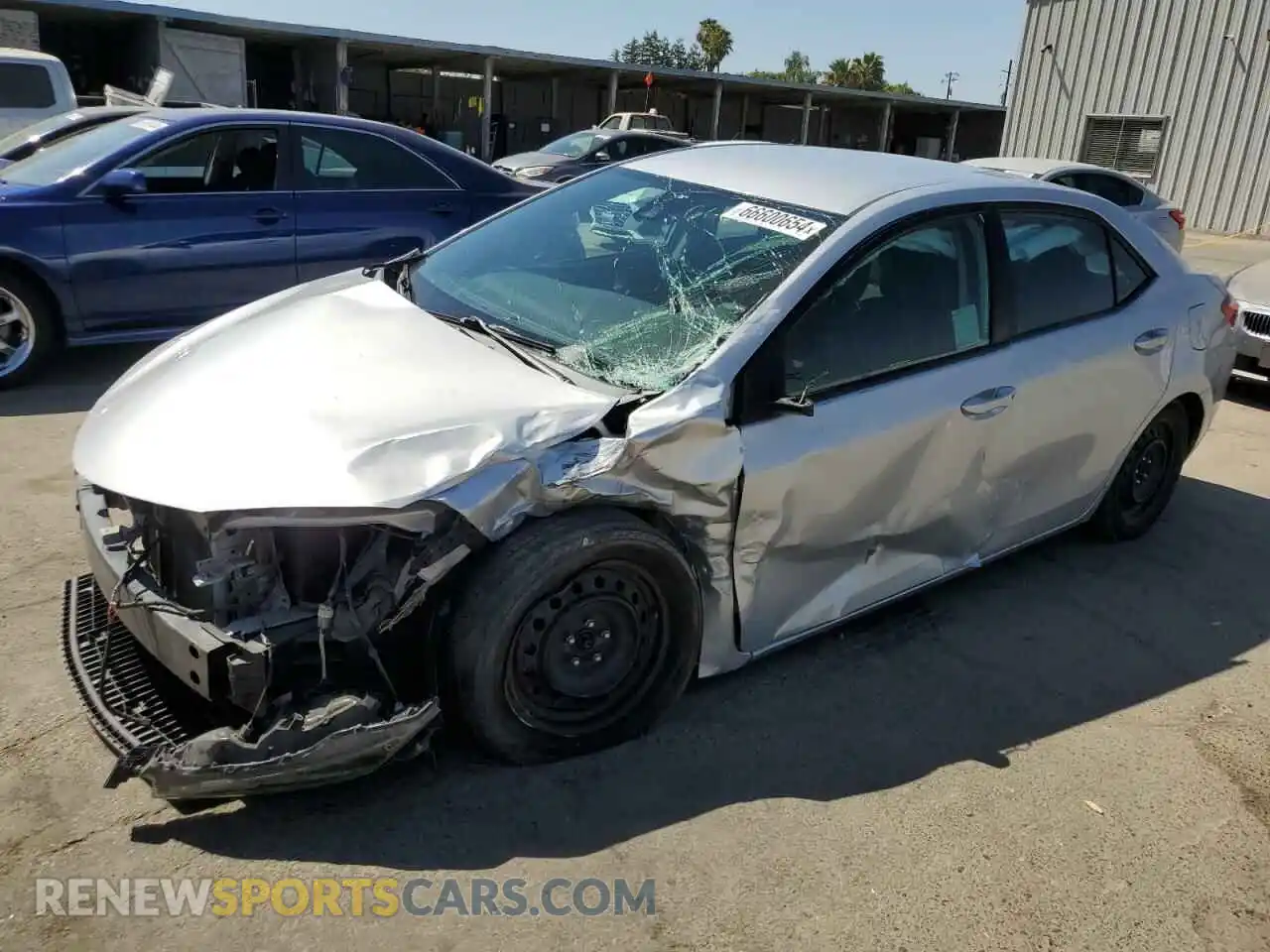 1 Photograph of a damaged car 2T1BURHEXKC166343 TOYOTA COROLLA 2019