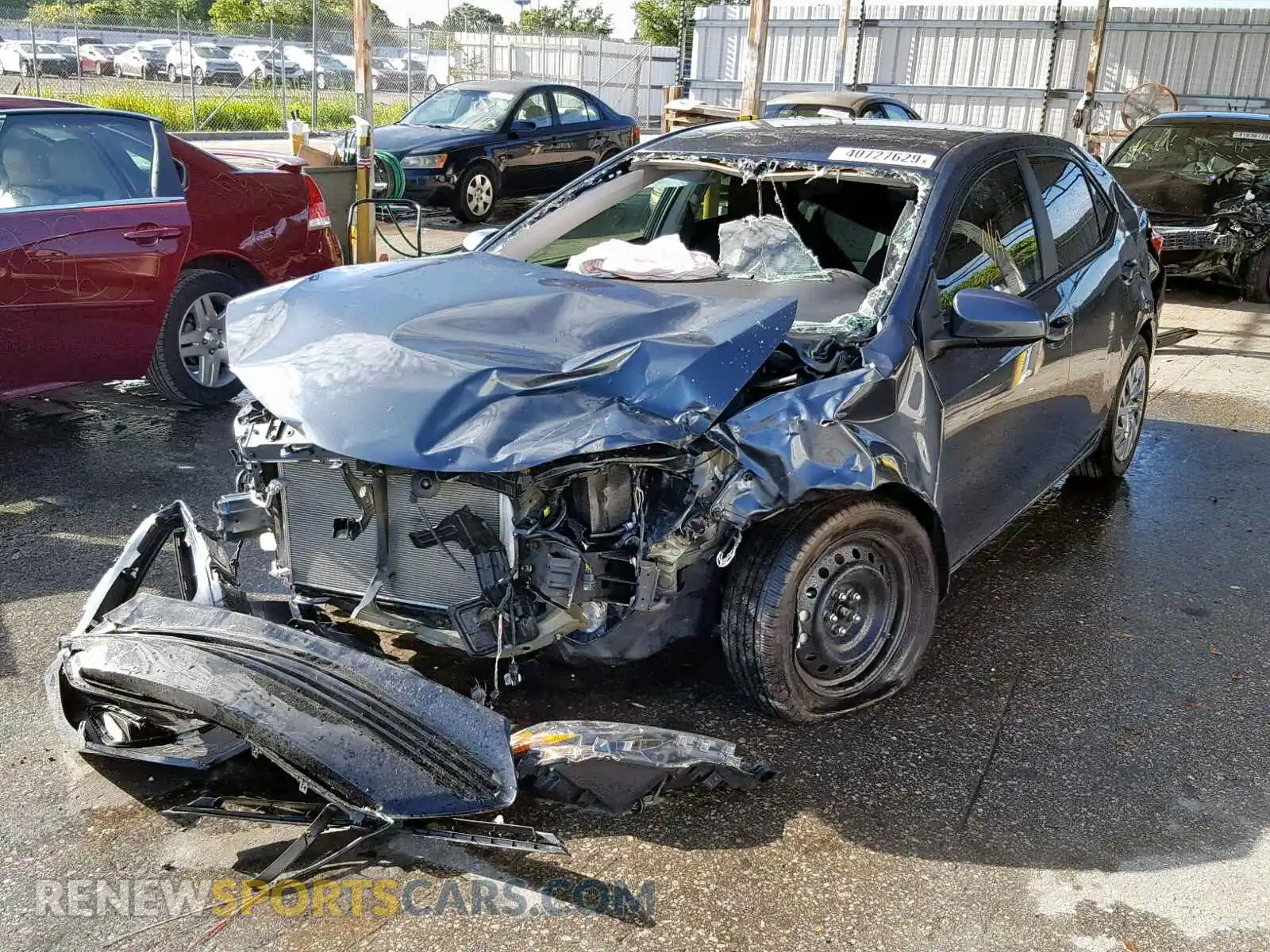 2 Photograph of a damaged car 2T1BURHEXKC169145 TOYOTA COROLLA 2019