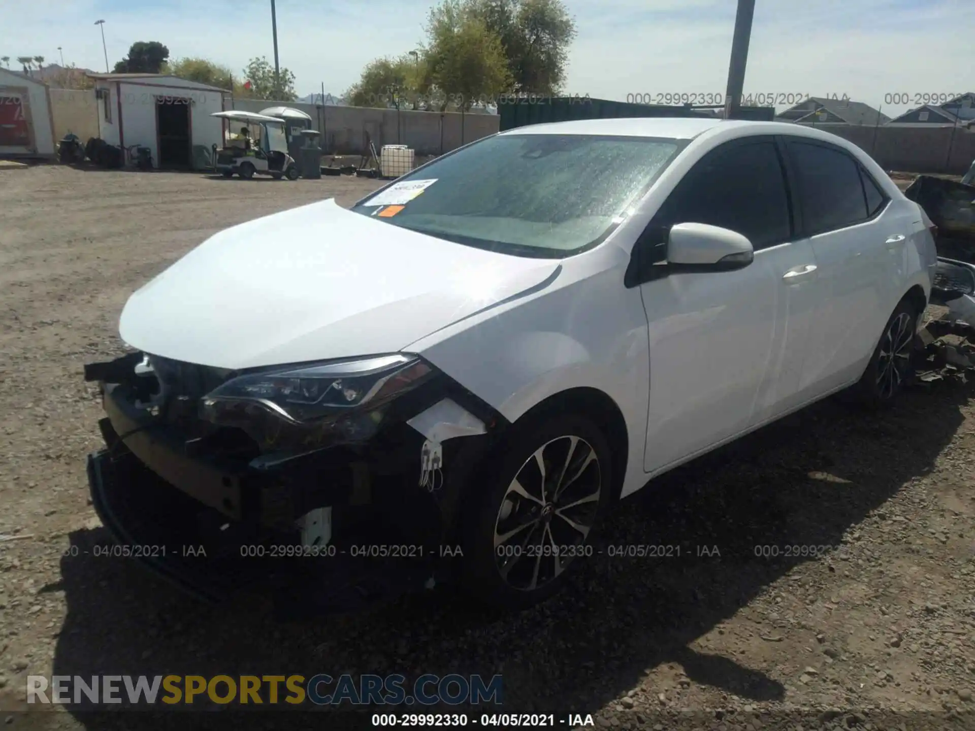 2 Photograph of a damaged car 2T1BURHEXKC176323 TOYOTA COROLLA 2019