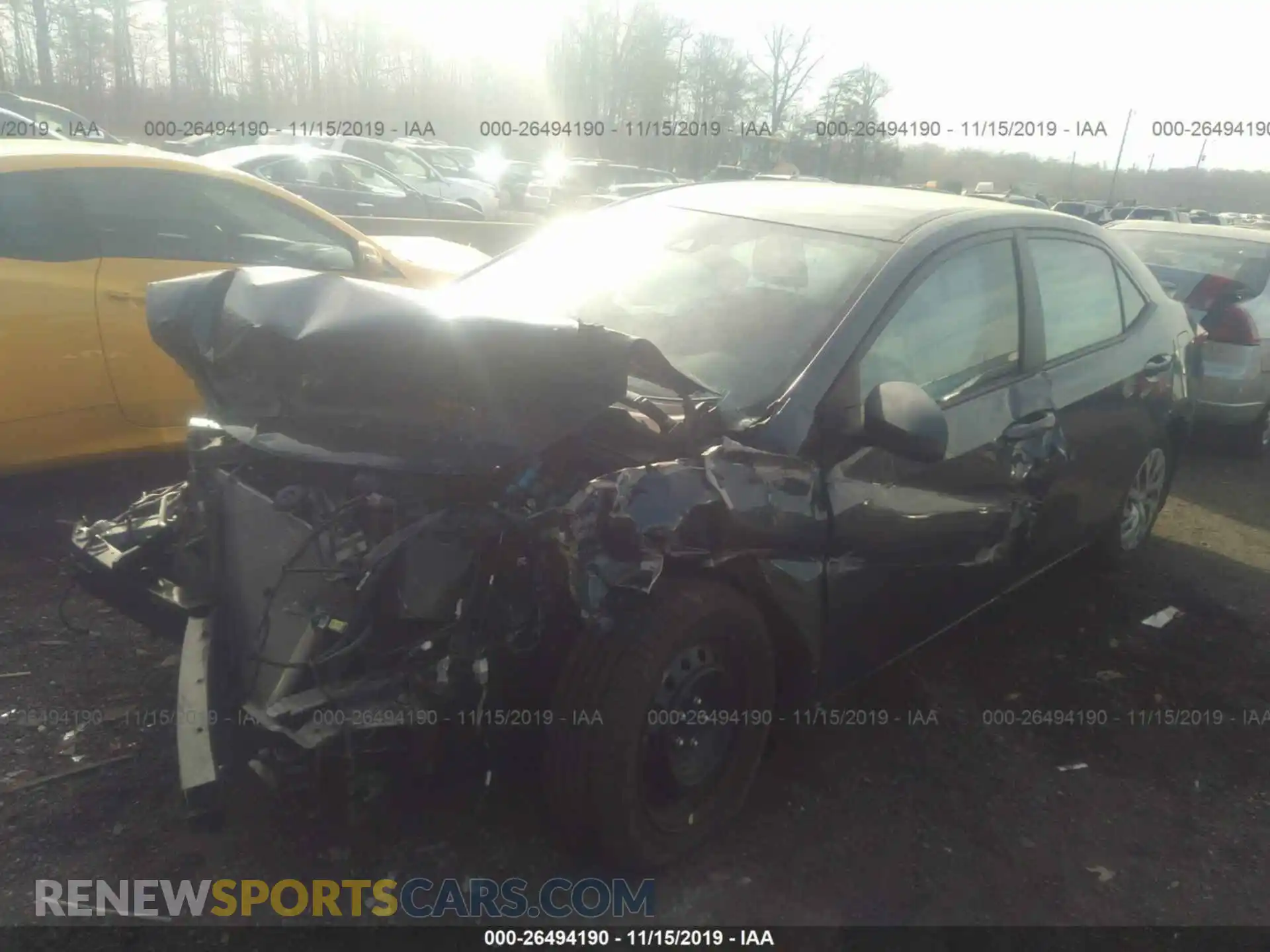 2 Photograph of a damaged car 2T1BURHEXKC177603 TOYOTA COROLLA 2019