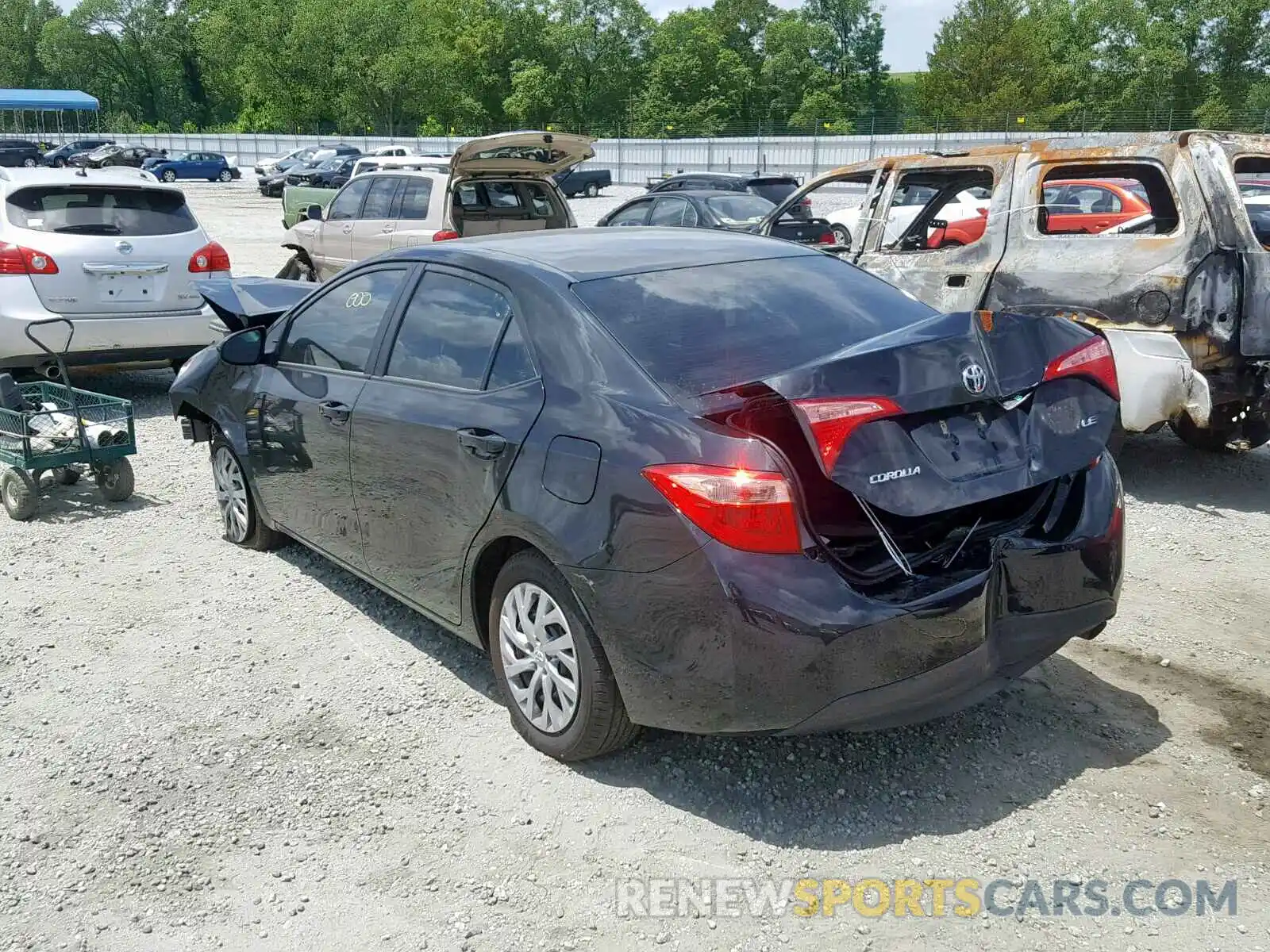 3 Photograph of a damaged car 2T1BURHEXKC178668 TOYOTA COROLLA 2019