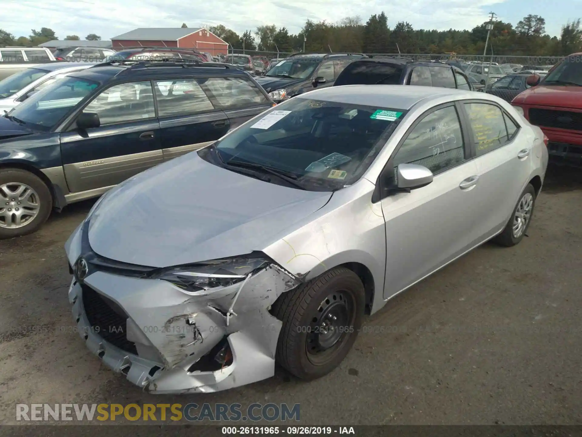 2 Photograph of a damaged car 2T1BURHEXKC183269 TOYOTA COROLLA 2019