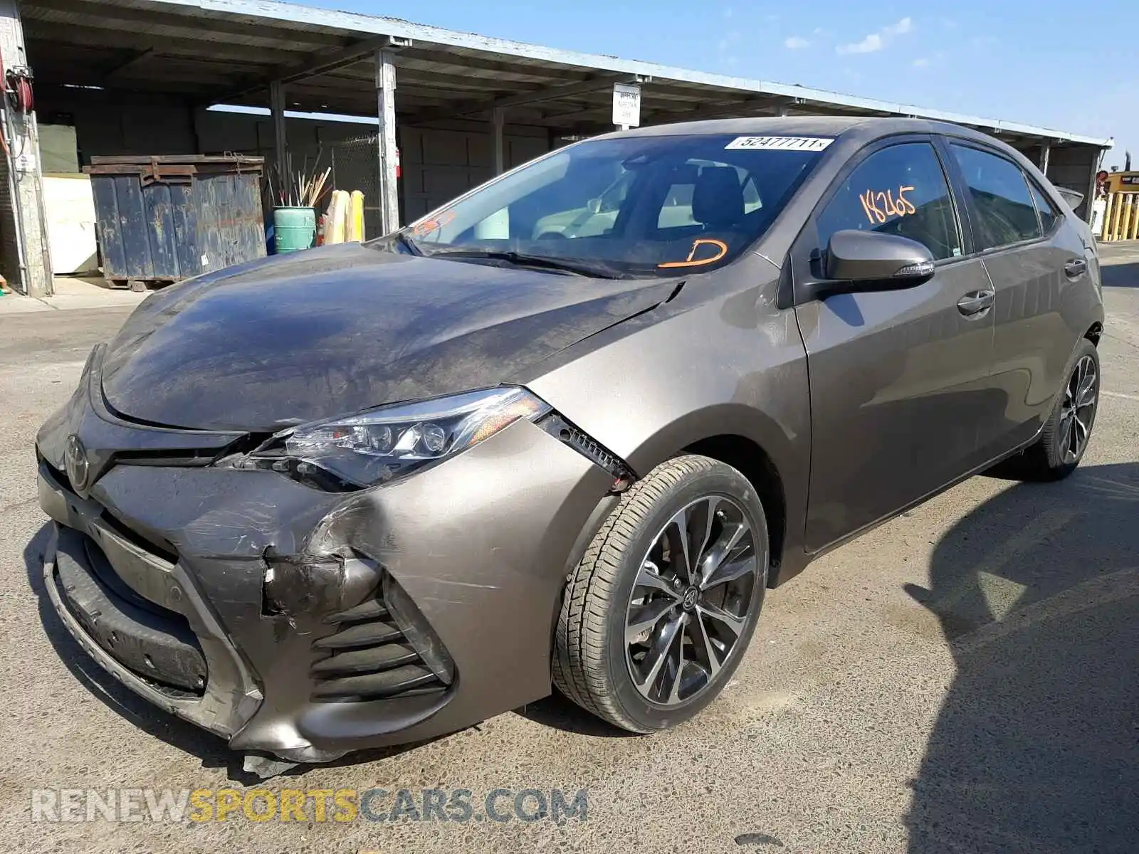 2 fotografías del automóvil dañado 2T1BURHEXKC187967 TOYOTA COROLLA 2019