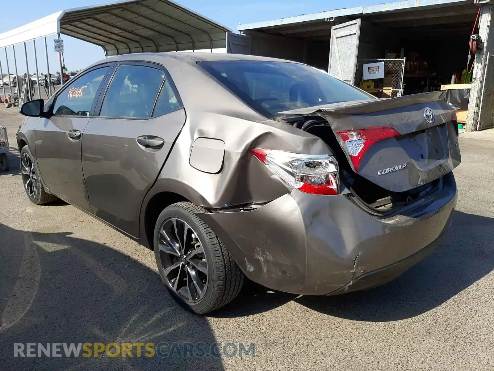 3 fotografías del automóvil dañado 2T1BURHEXKC187967 TOYOTA COROLLA 2019