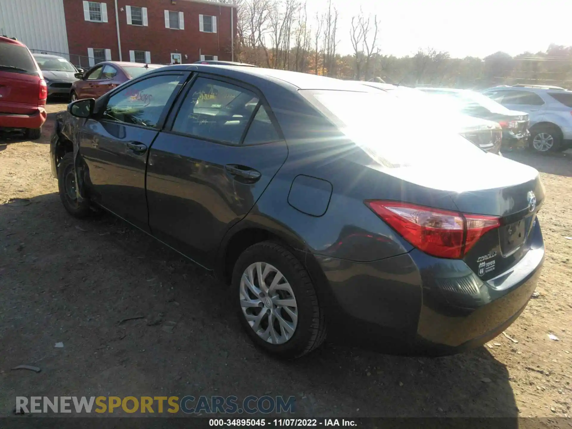 3 Photograph of a damaged car 2T1BURHEXKC190125 TOYOTA COROLLA 2019