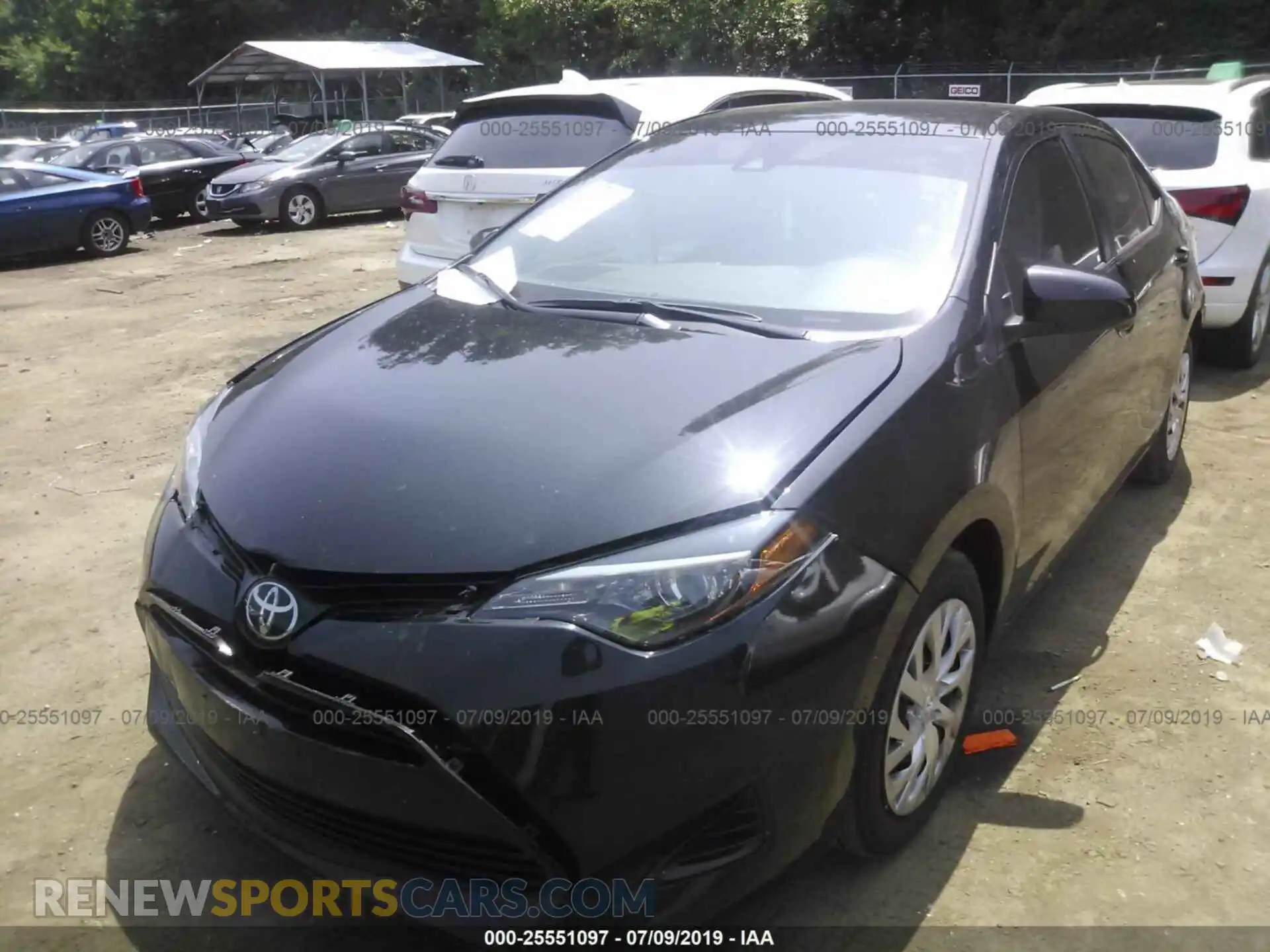 2 Photograph of a damaged car 2T1BURHEXKC191467 TOYOTA COROLLA 2019