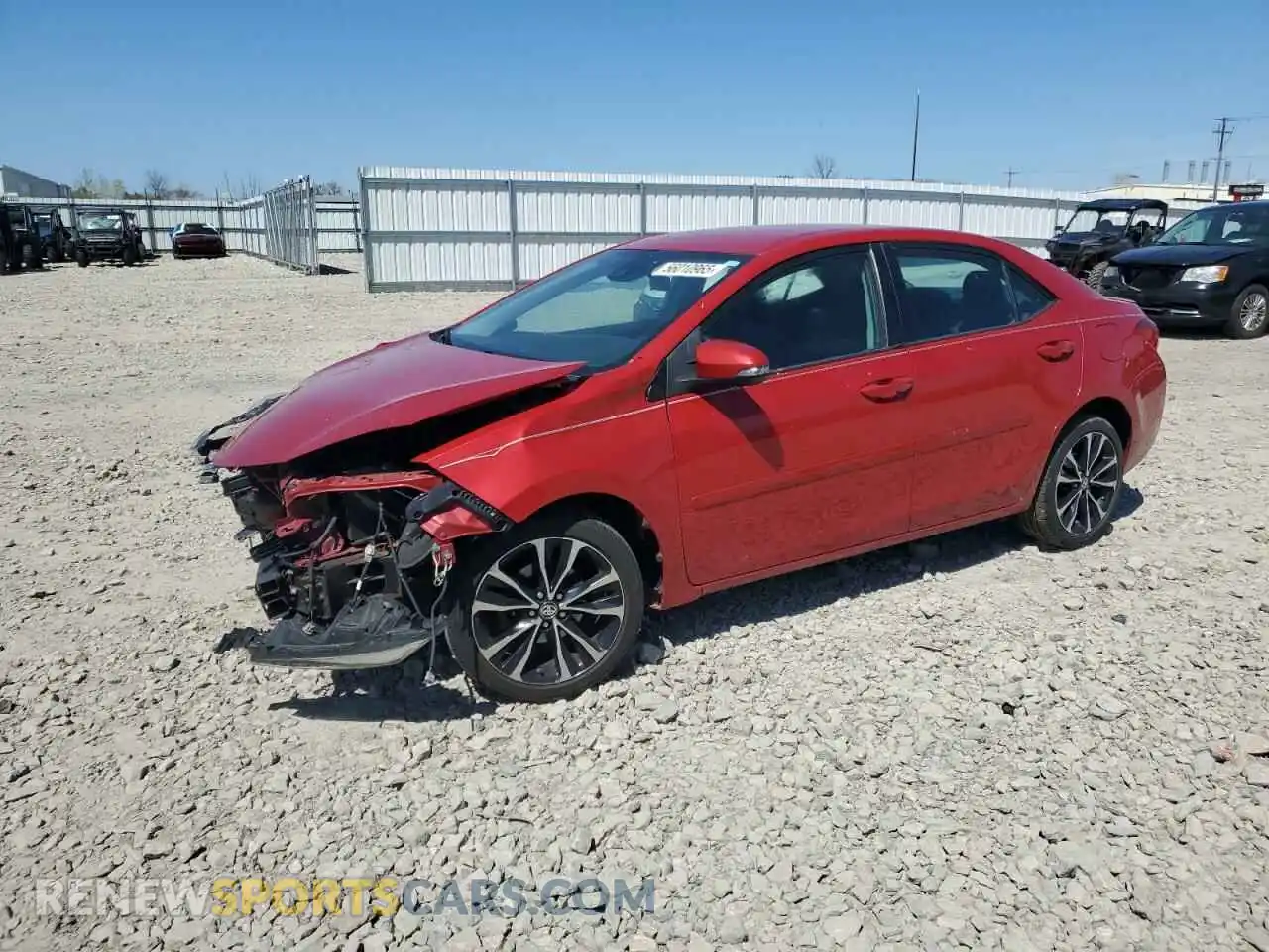1 Photograph of a damaged car 2T1BURHEXKC191470 TOYOTA COROLLA 2019