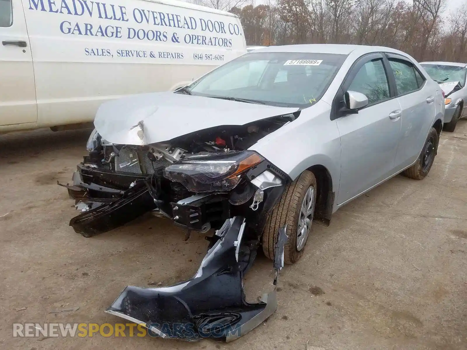 2 Photograph of a damaged car 2T1BURHEXKC193428 TOYOTA COROLLA 2019