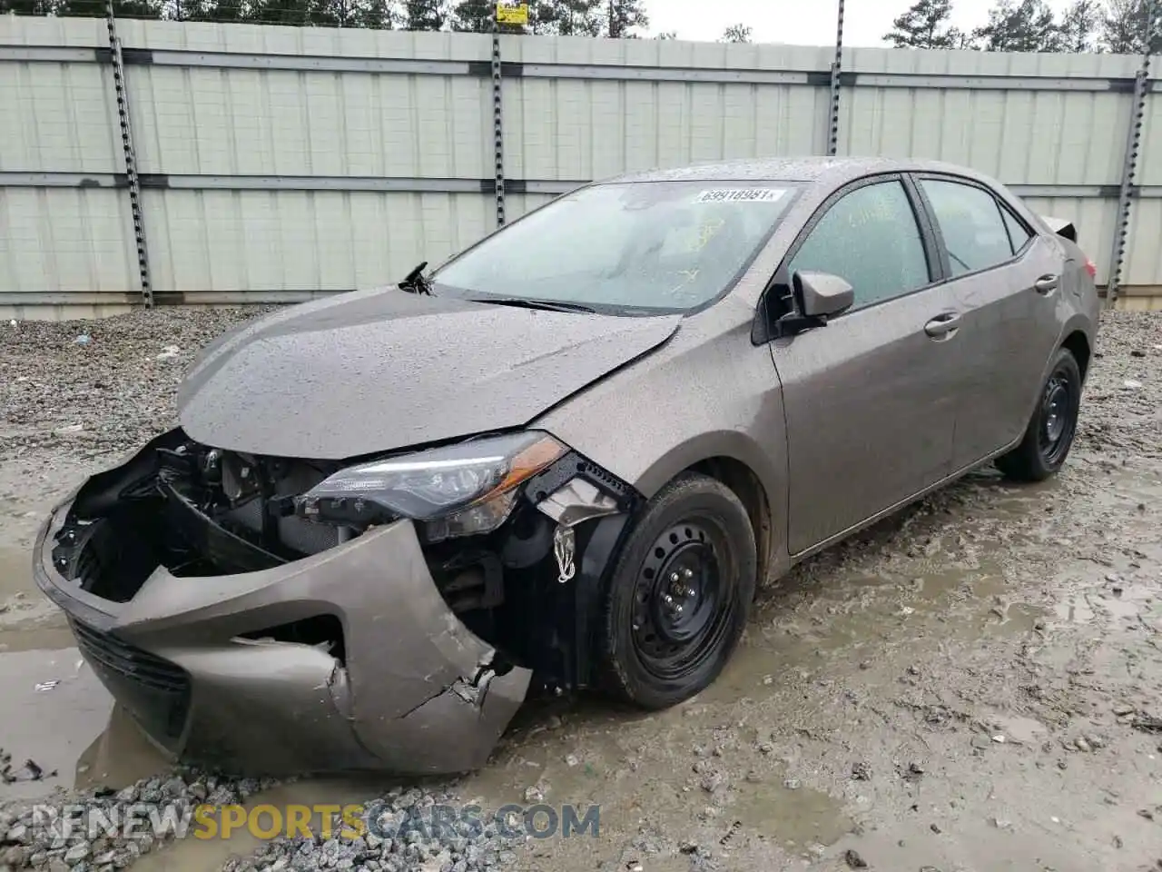 2 Photograph of a damaged car 2T1BURHEXKC193896 TOYOTA COROLLA 2019