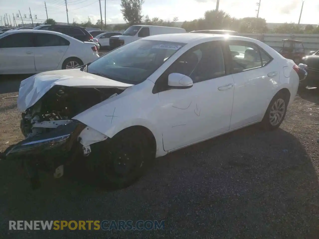 1 Photograph of a damaged car 2T1BURHEXKC206436 TOYOTA COROLLA 2019