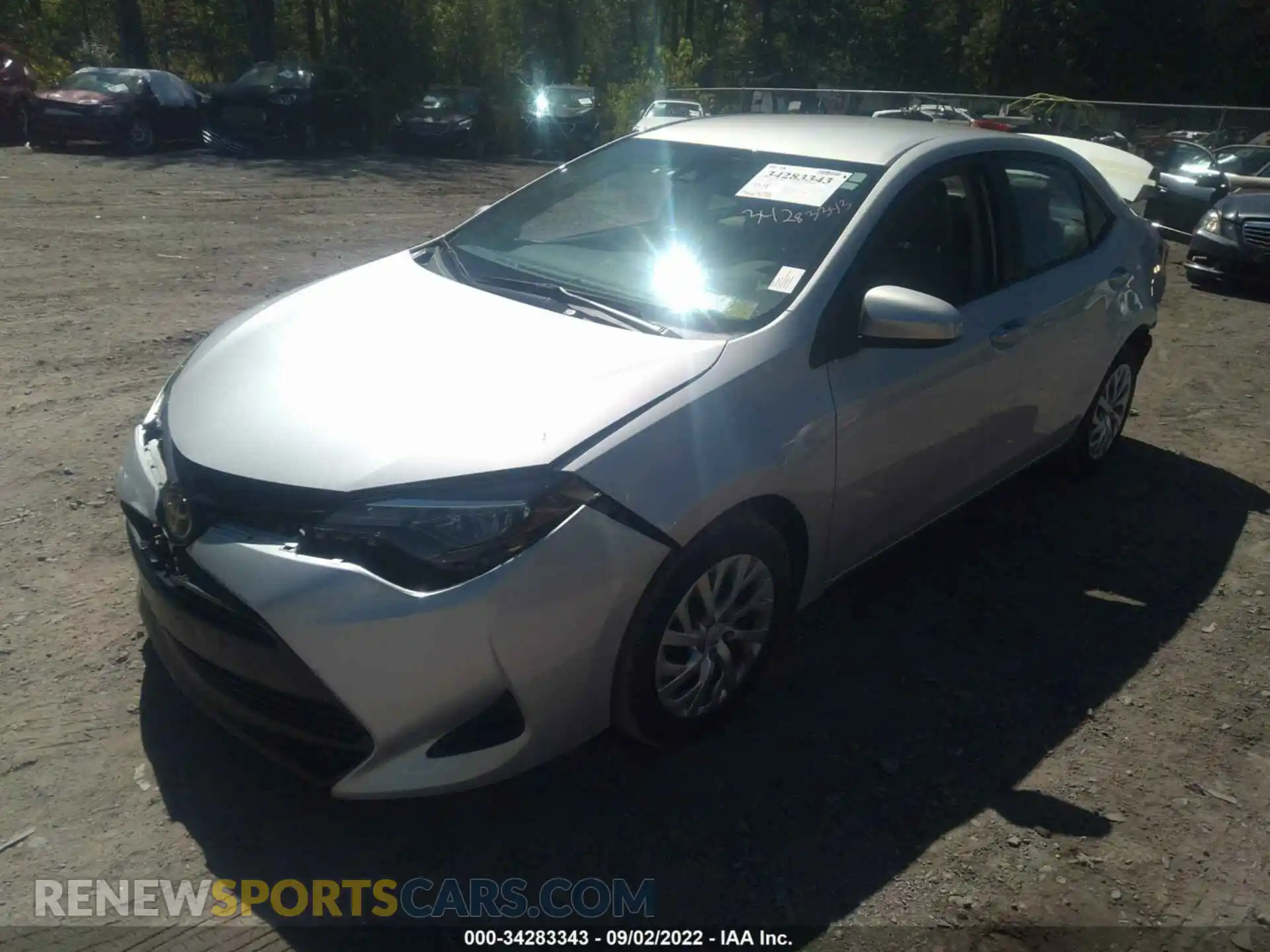 2 Photograph of a damaged car 2T1BURHEXKC207568 TOYOTA COROLLA 2019