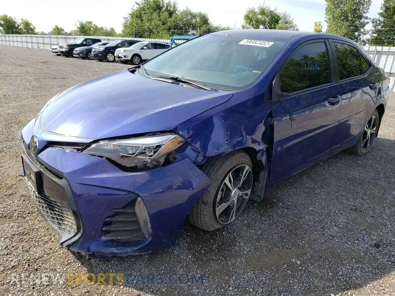 2 Photograph of a damaged car 2T1BURHEXKC209658 TOYOTA COROLLA 2019