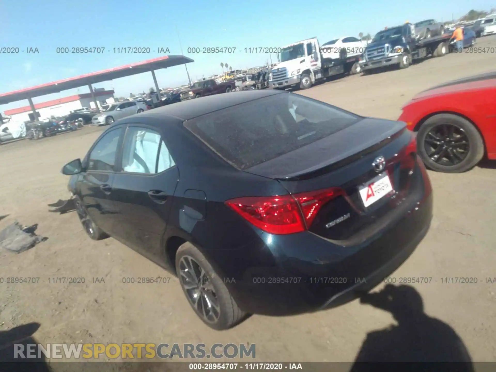 3 fotografías del automóvil dañado 2T1BURHEXKC209871 TOYOTA COROLLA 2019