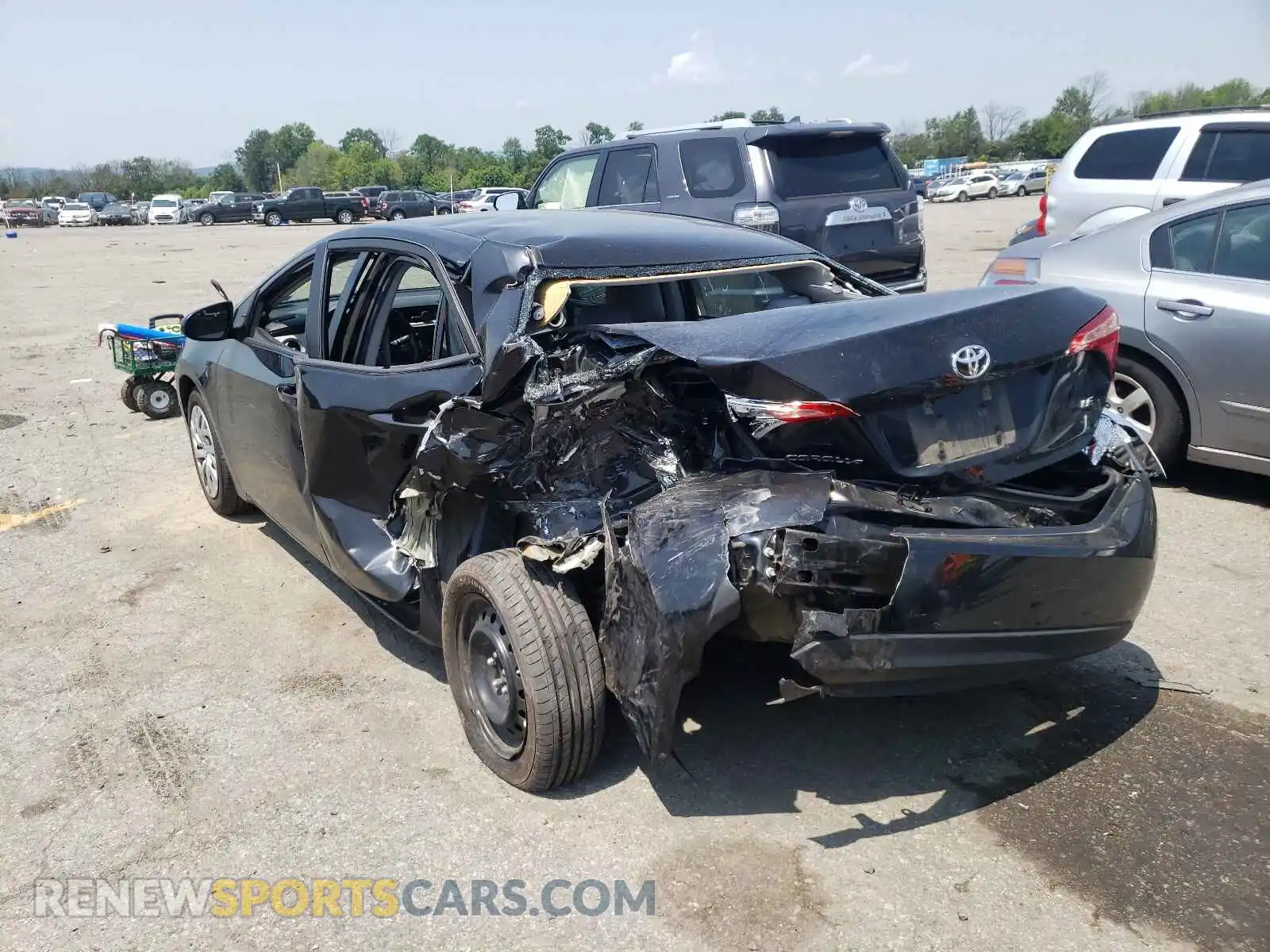 3 Photograph of a damaged car 2T1BURHEXKC212754 TOYOTA COROLLA 2019