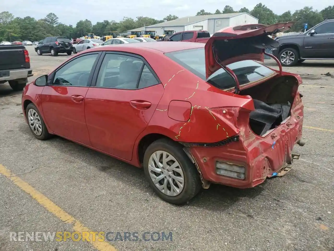 2 fotografías del automóvil dañado 2T1BURHEXKC215654 TOYOTA COROLLA 2019