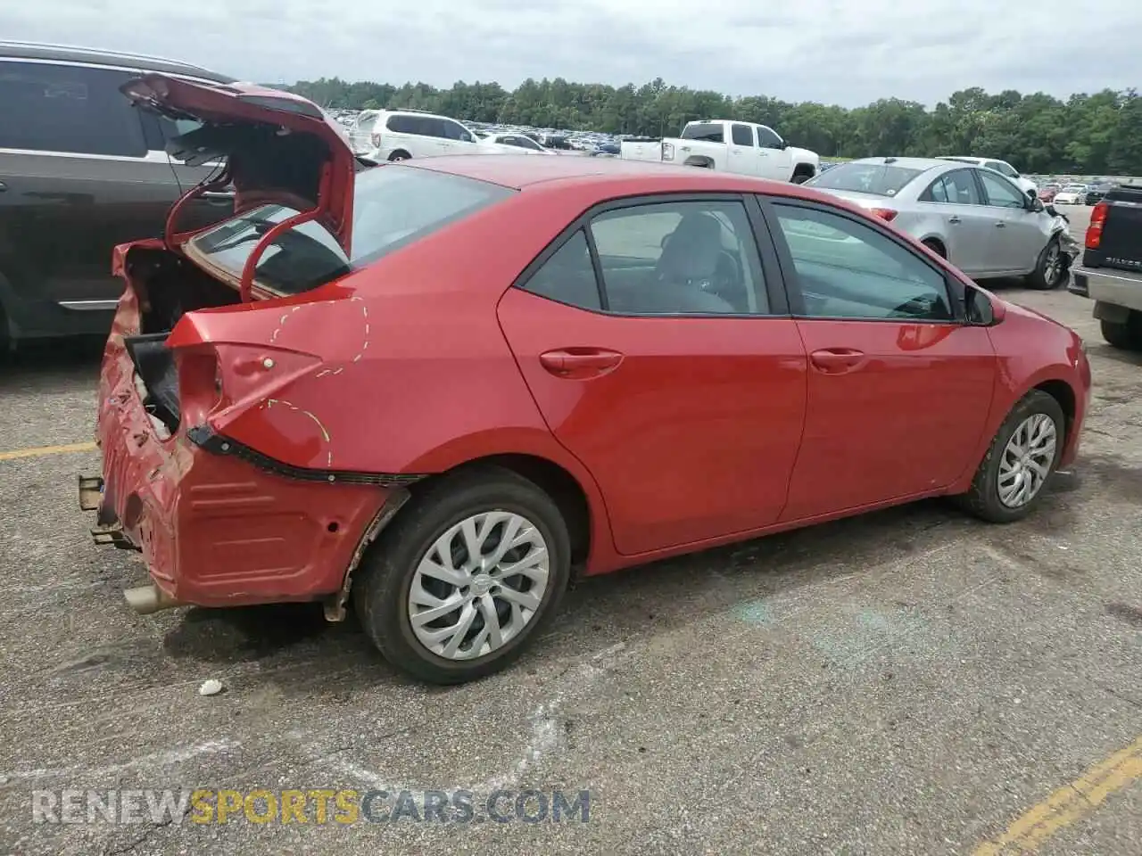 3 fotografías del automóvil dañado 2T1BURHEXKC215654 TOYOTA COROLLA 2019