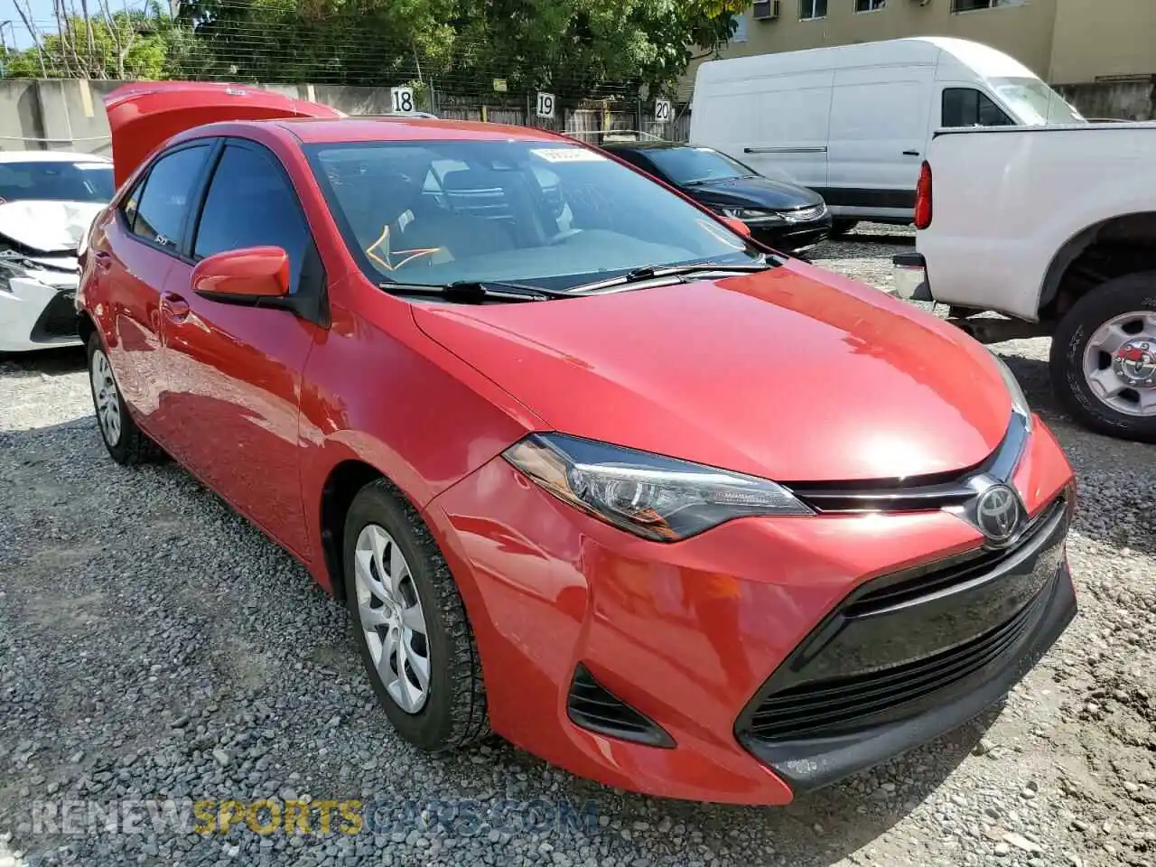 1 Photograph of a damaged car 2T1BURHEXKC217808 TOYOTA COROLLA 2019