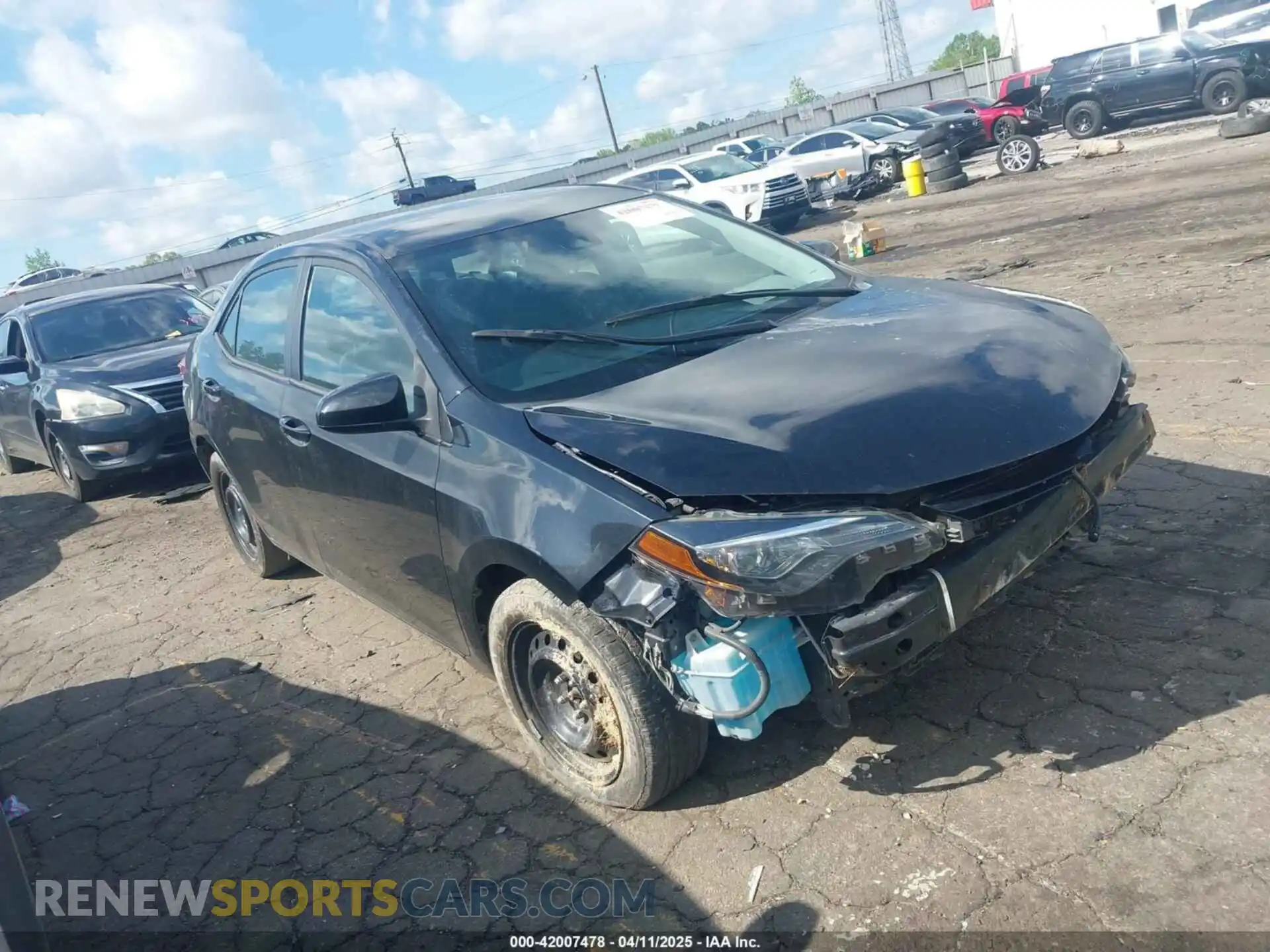 1 Photograph of a damaged car 2T1BURHEXKC219252 TOYOTA COROLLA 2019