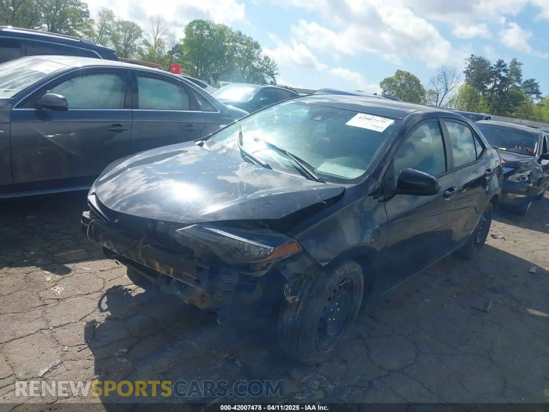 2 Photograph of a damaged car 2T1BURHEXKC219252 TOYOTA COROLLA 2019