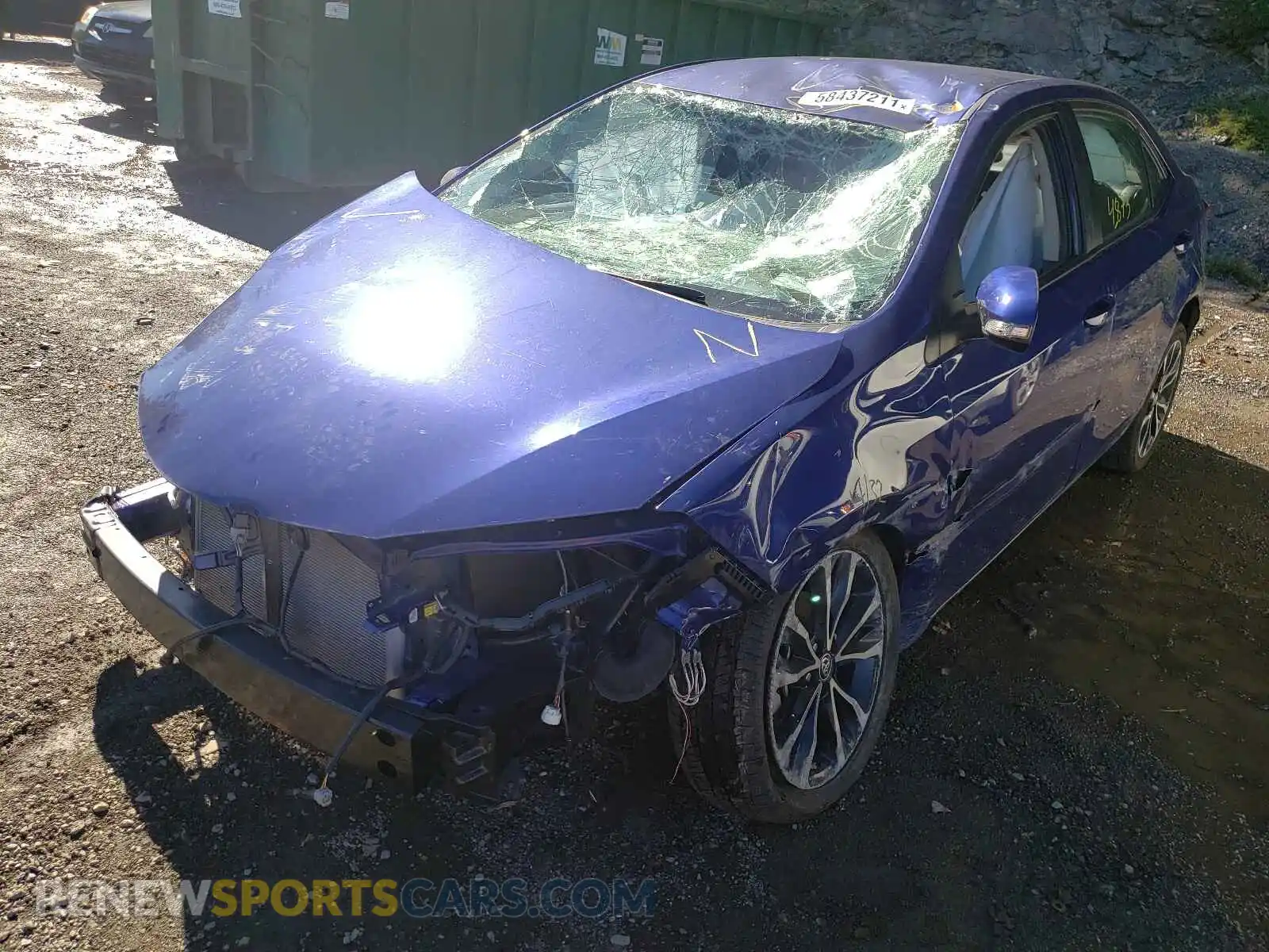 2 Photograph of a damaged car 2T1BURHEXKC220370 TOYOTA COROLLA 2019