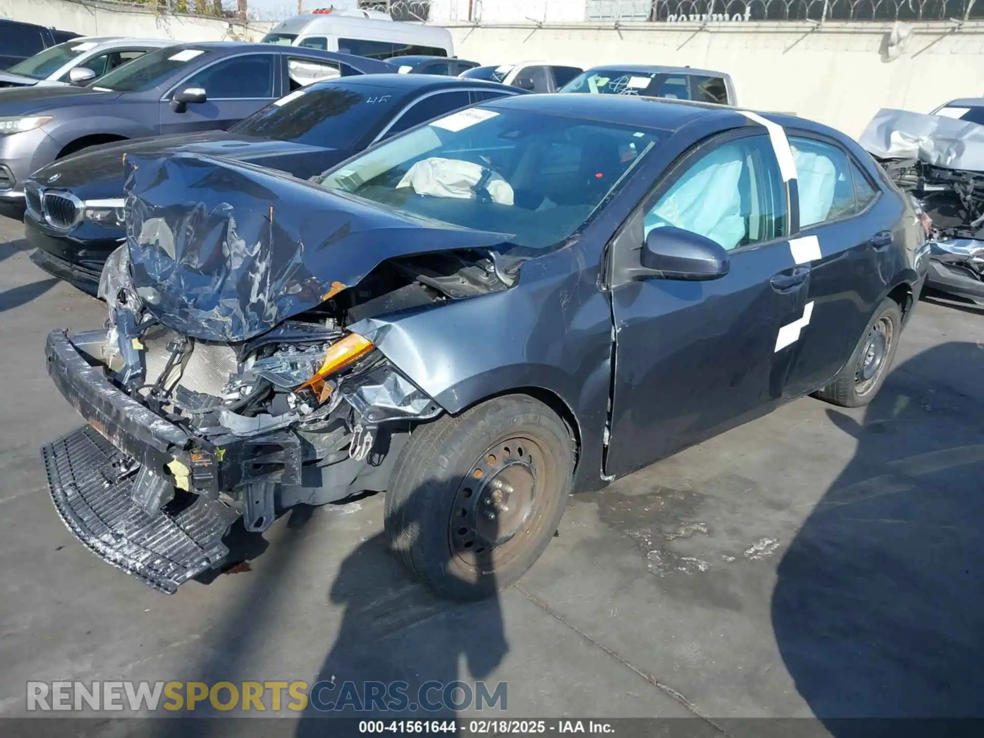 2 Photograph of a damaged car 2T1BURHEXKC231658 TOYOTA COROLLA 2019