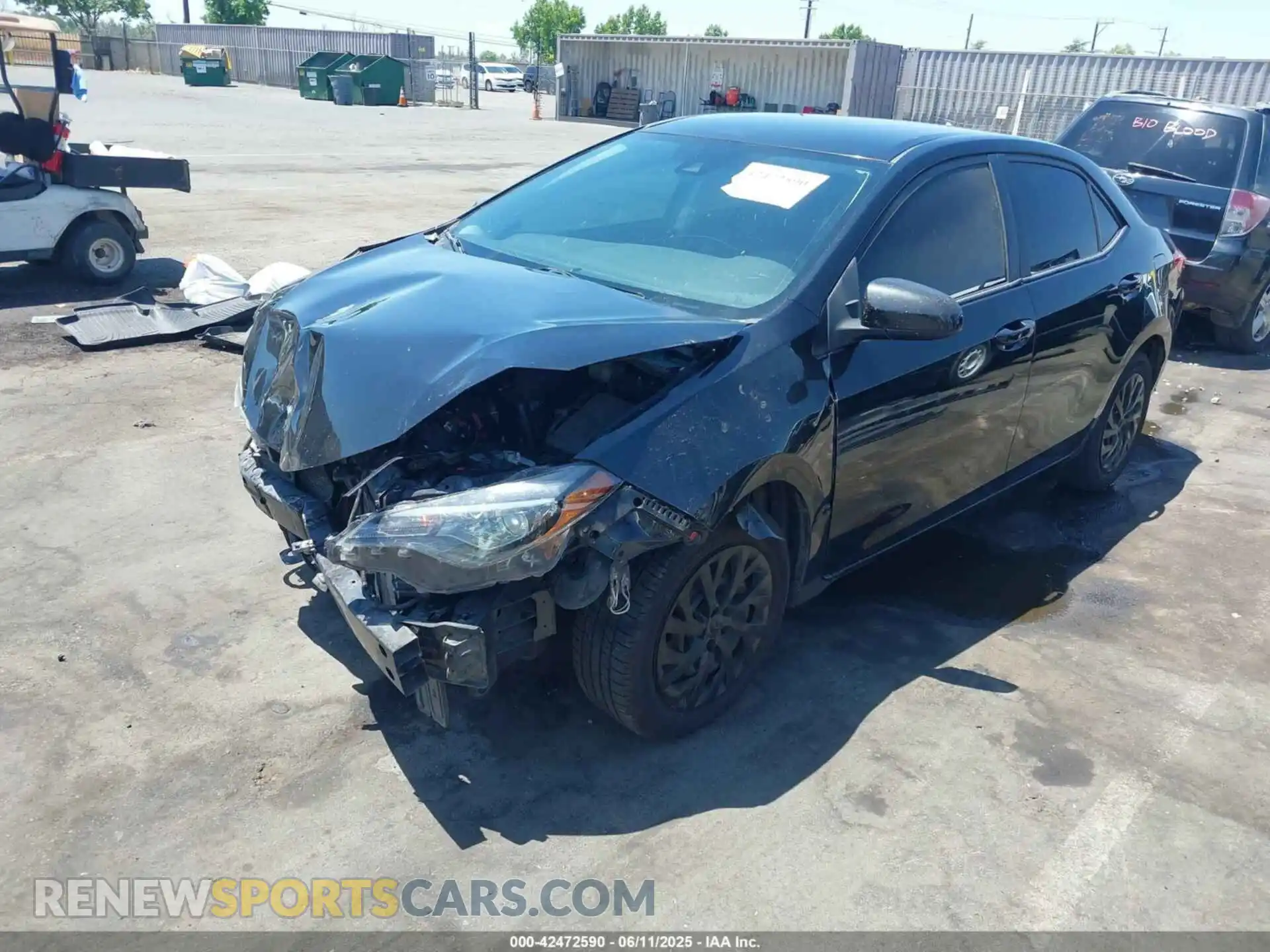 2 Photograph of a damaged car 2T1BURHEXKC237721 TOYOTA COROLLA 2019
