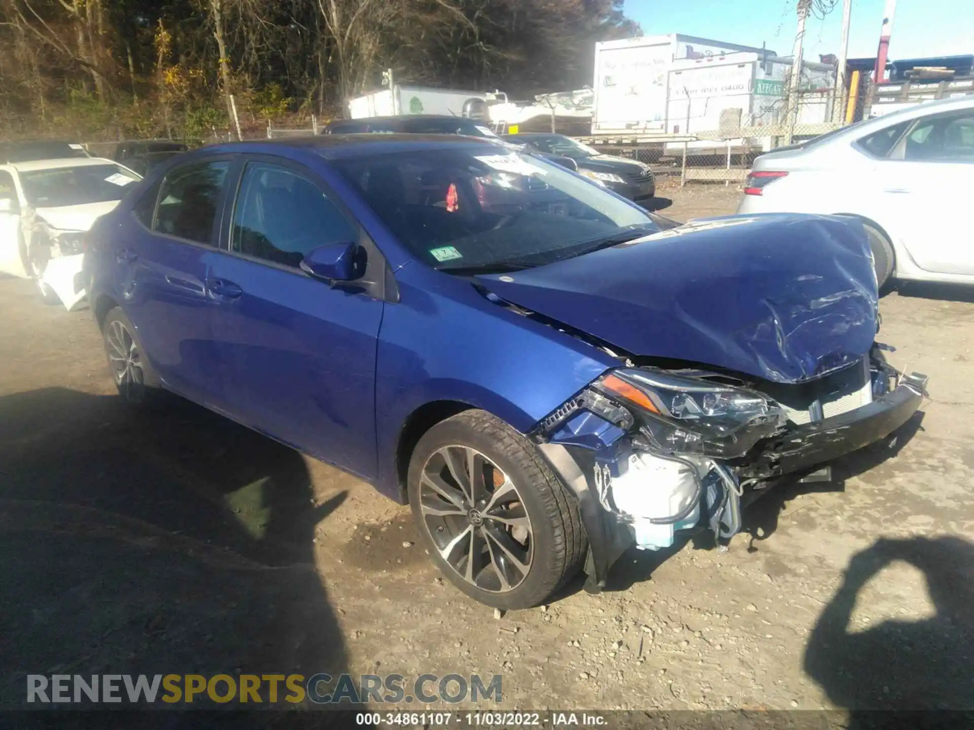 1 Photograph of a damaged car 2T1BURHEXKC238710 TOYOTA COROLLA 2019