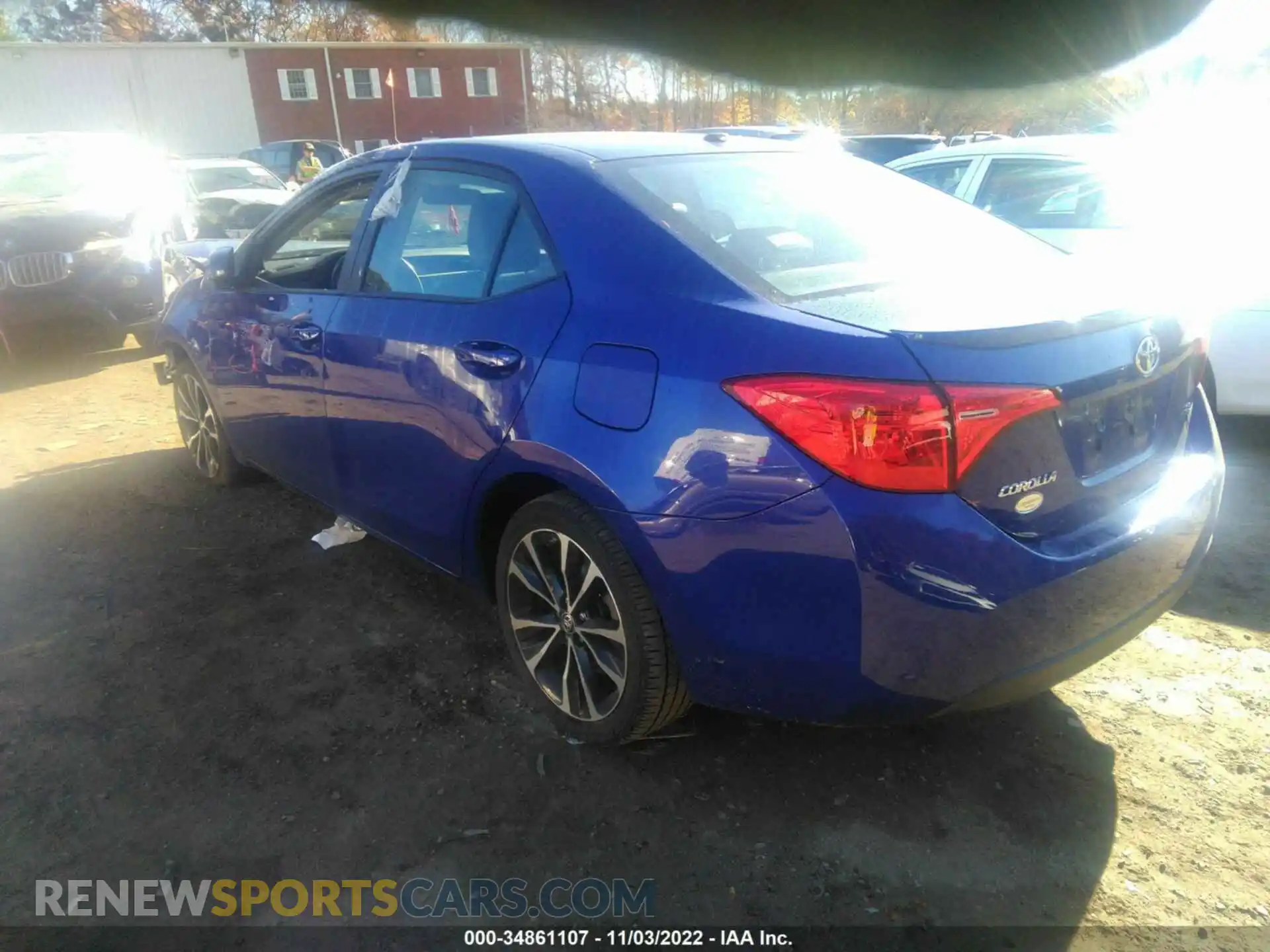 3 Photograph of a damaged car 2T1BURHEXKC238710 TOYOTA COROLLA 2019
