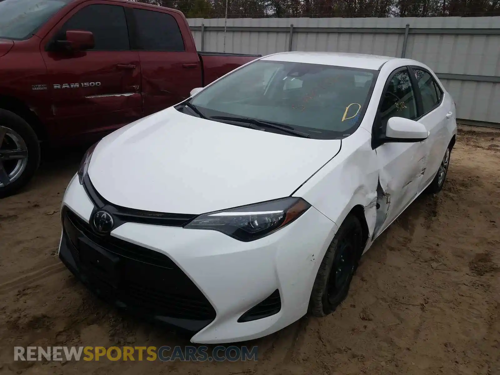 2 Photograph of a damaged car 2T1BURHEXKC240800 TOYOTA COROLLA 2019