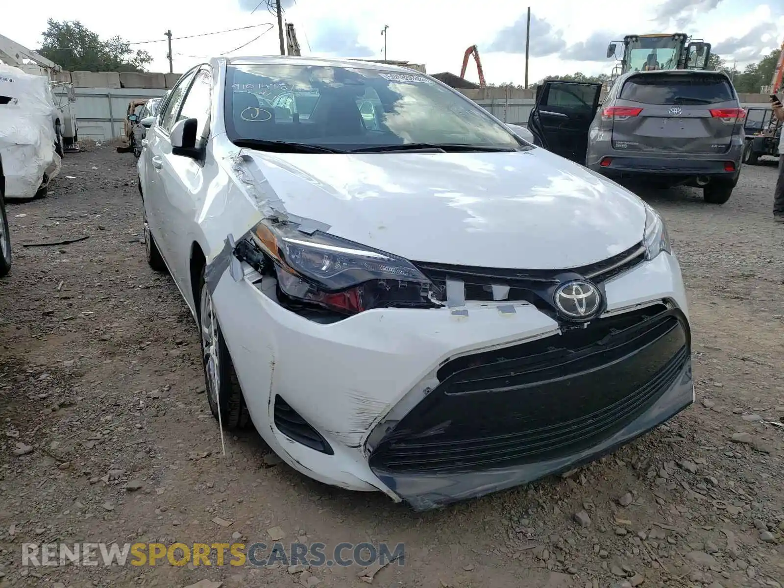 1 Photograph of a damaged car 2T1BURHEXKC241994 TOYOTA COROLLA 2019