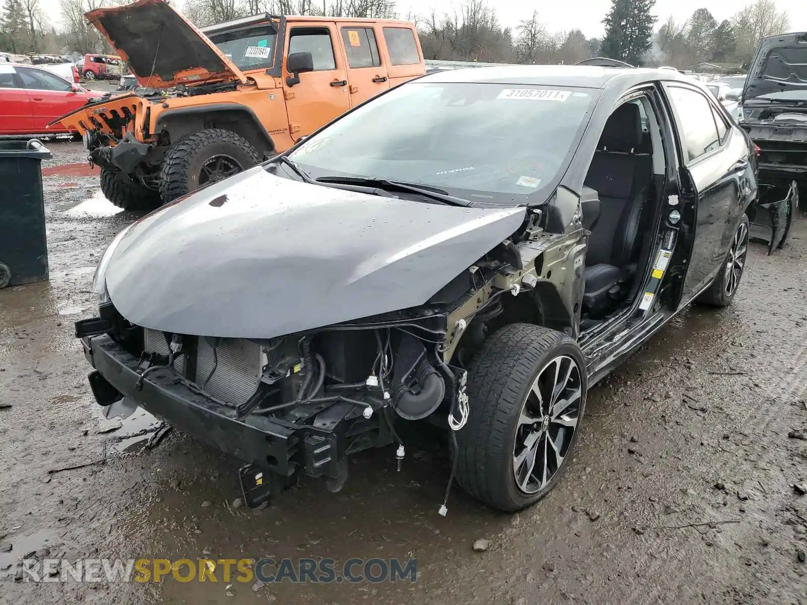 2 Photograph of a damaged car 2T1BURHEXKC242840 TOYOTA COROLLA 2019