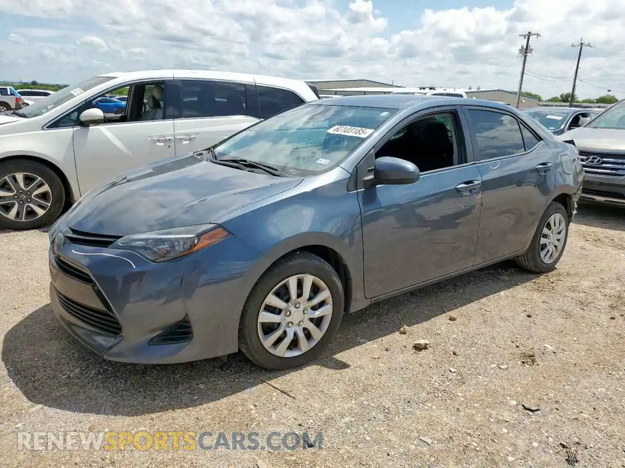 1 Photograph of a damaged car 2T1BURHEXKC242935 TOYOTA COROLLA 2019