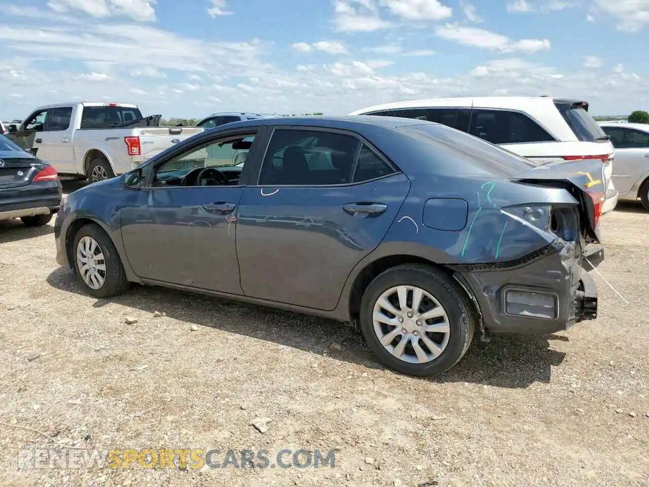 2 Photograph of a damaged car 2T1BURHEXKC242935 TOYOTA COROLLA 2019