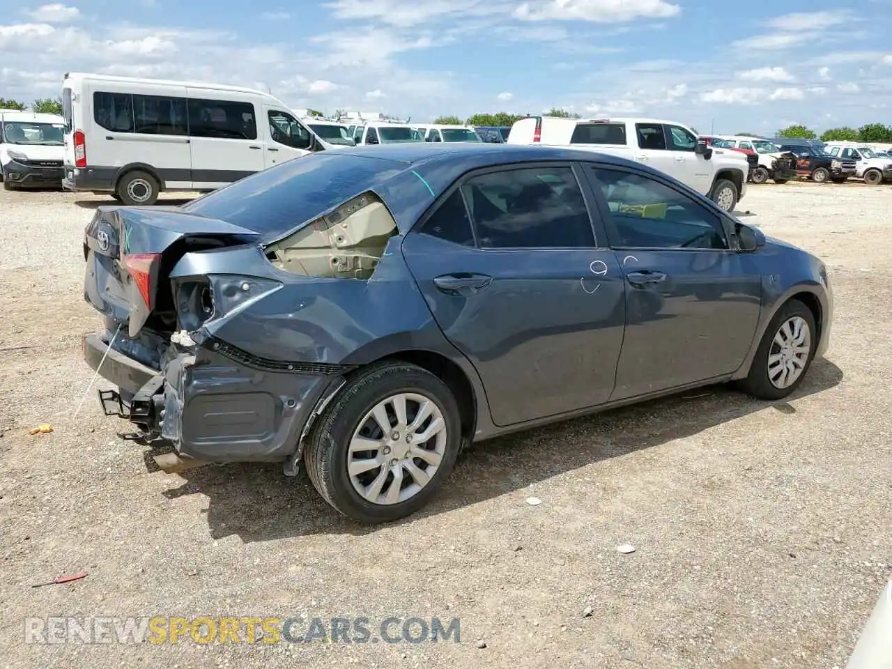 3 Photograph of a damaged car 2T1BURHEXKC242935 TOYOTA COROLLA 2019