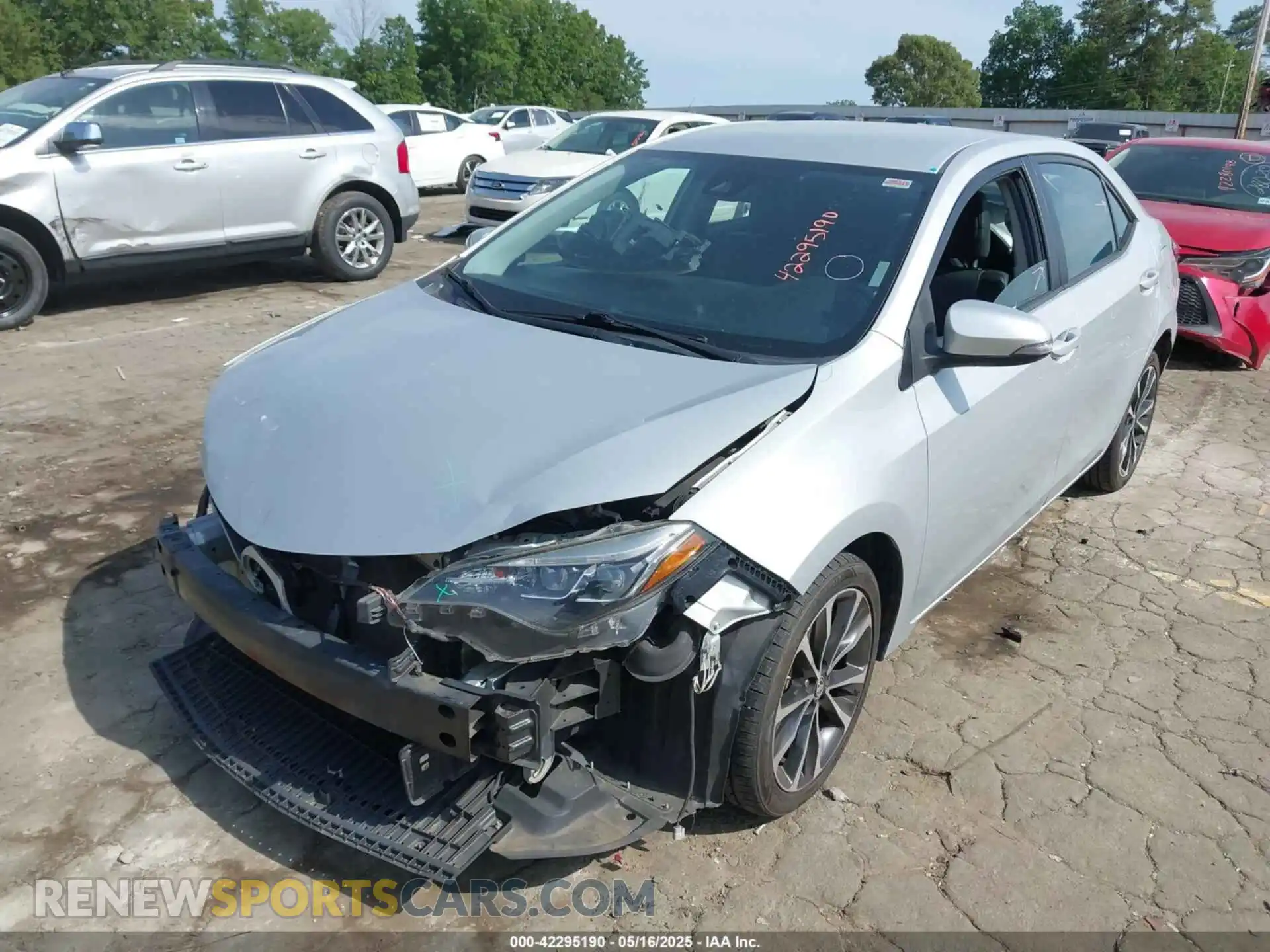 2 Photograph of a damaged car 2T1BURHEXKC243163 TOYOTA COROLLA 2019