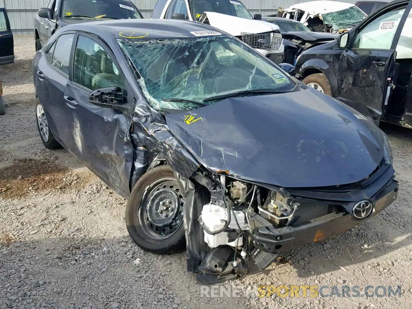 1 Photograph of a damaged car 5YFBURHE0KP876805 TOYOTA COROLLA 2019