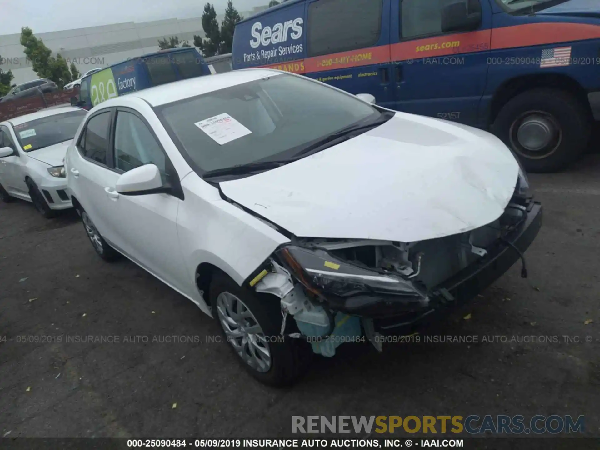 1 Photograph of a damaged car 5YFBURHE0KP893331 TOYOTA COROLLA 2019