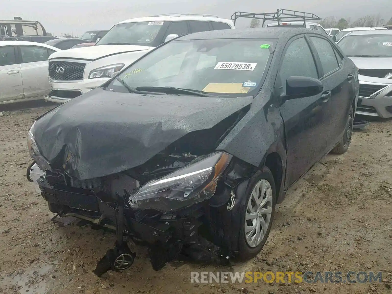 2 Photograph of a damaged car 5YFBURHE0KP895113 TOYOTA COROLLA 2019