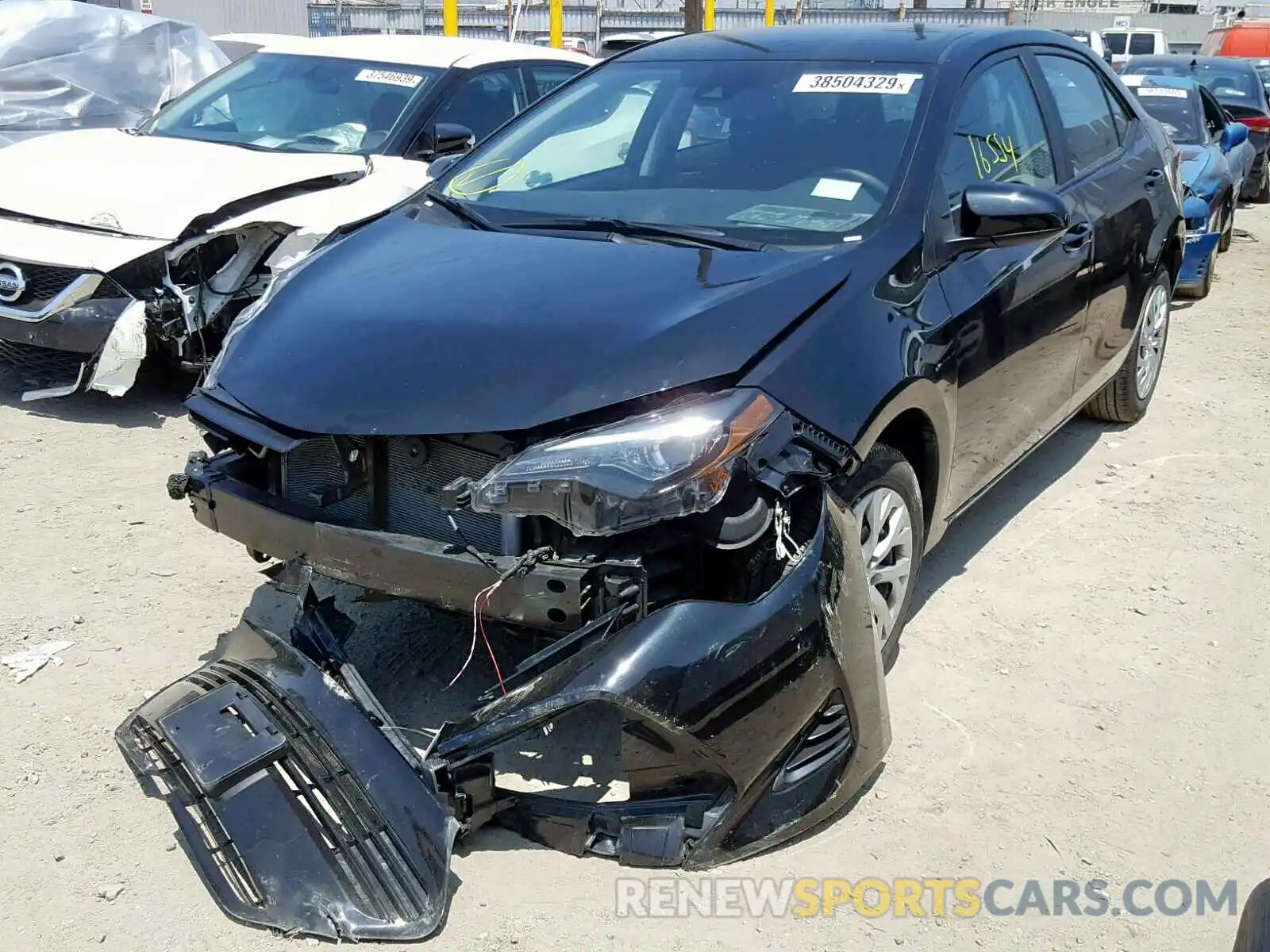 2 Photograph of a damaged car 5YFBURHE0KP897623 TOYOTA COROLLA 2019