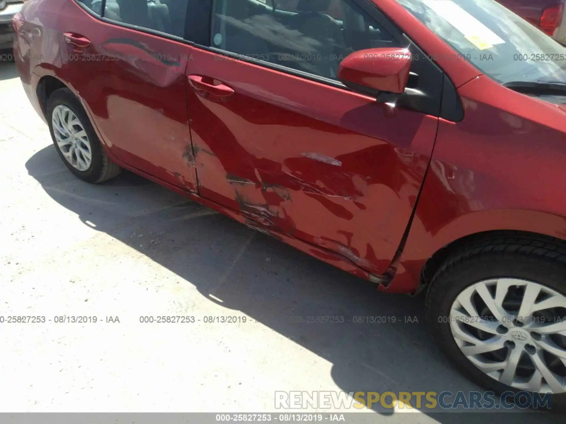 6 Photograph of a damaged car 5YFBURHE0KP927476 TOYOTA COROLLA 2019