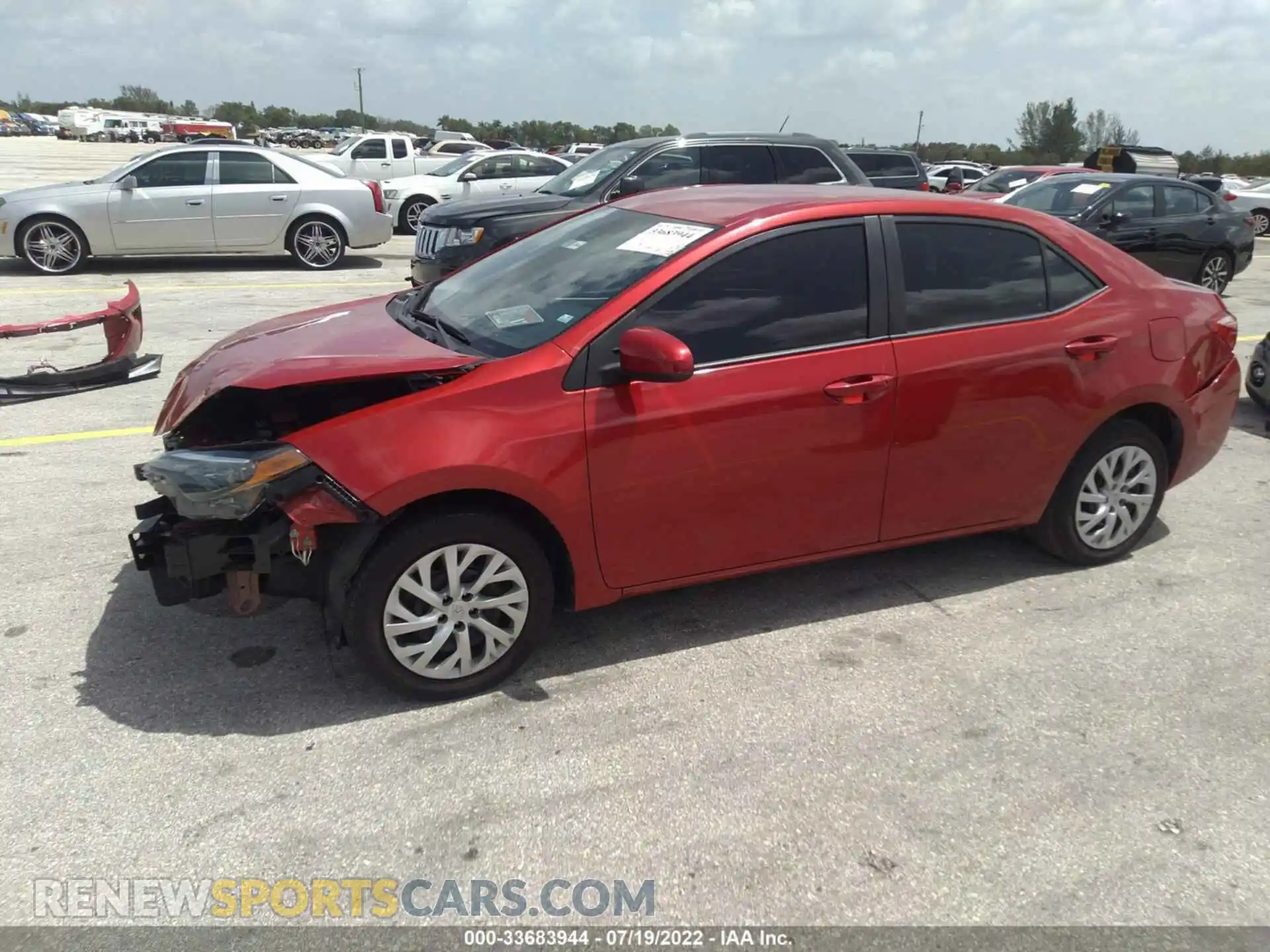 2 Фотография поврежденного автомобиля 5YFBURHE0KP936596 TOYOTA COROLLA 2019