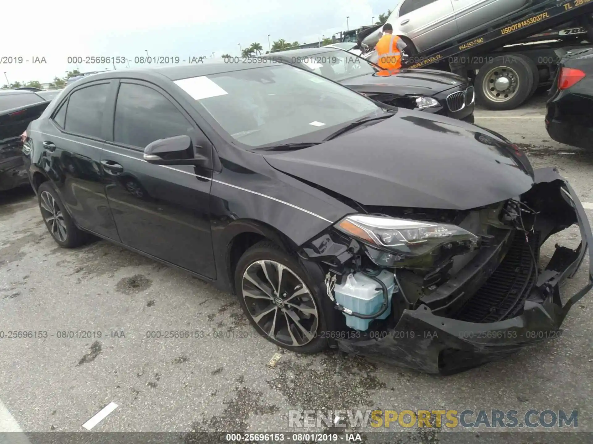 1 Photograph of a damaged car 5YFBURHE0KP942382 TOYOTA COROLLA 2019