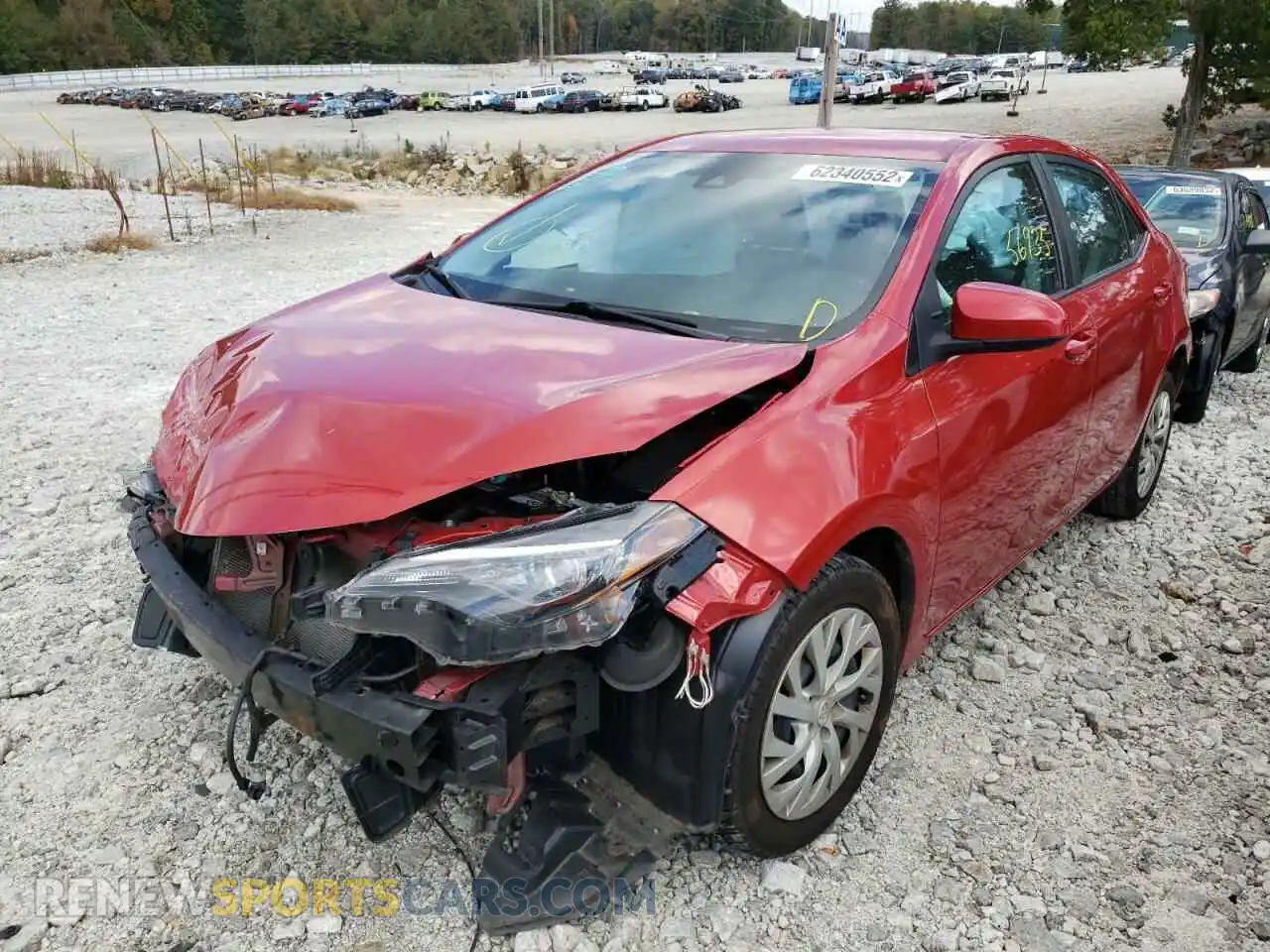 2 Photograph of a damaged car 5YFBURHE0KP945248 TOYOTA COROLLA 2019