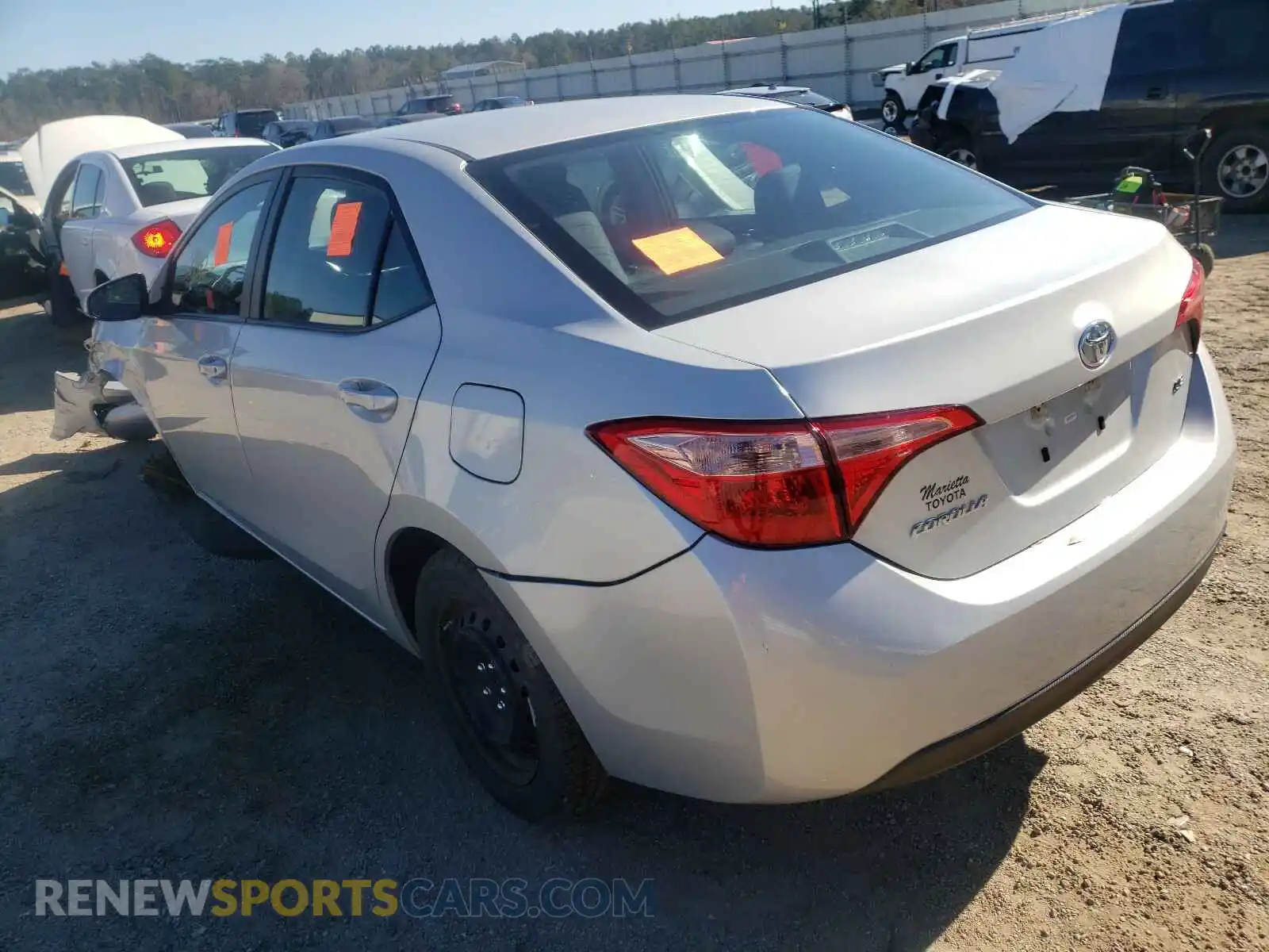 3 Photograph of a damaged car 5YFBURHE2KP858970 TOYOTA COROLLA 2019